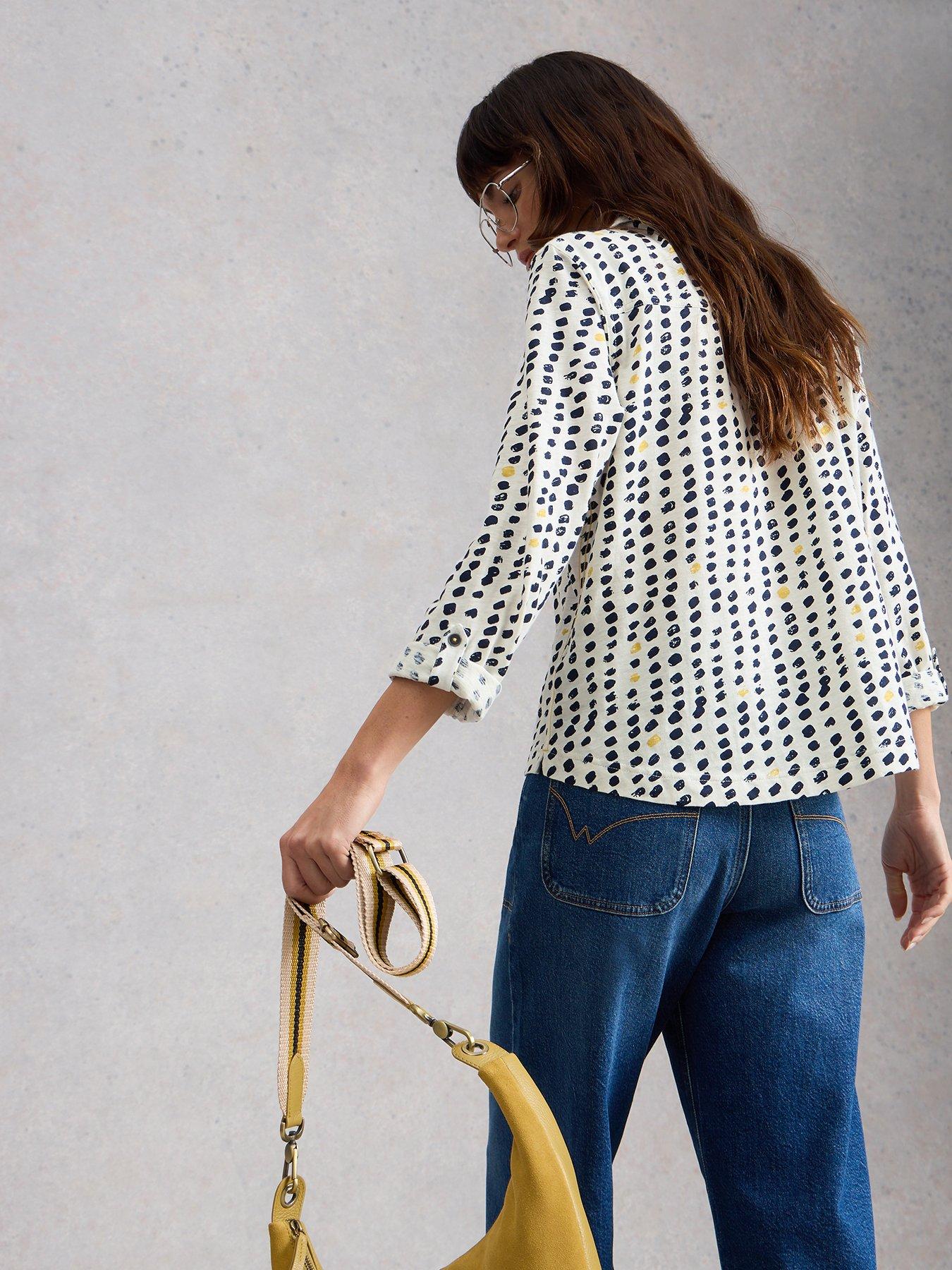 Image 2 of 4 of White Stuff Allie Jersey Shirt - White