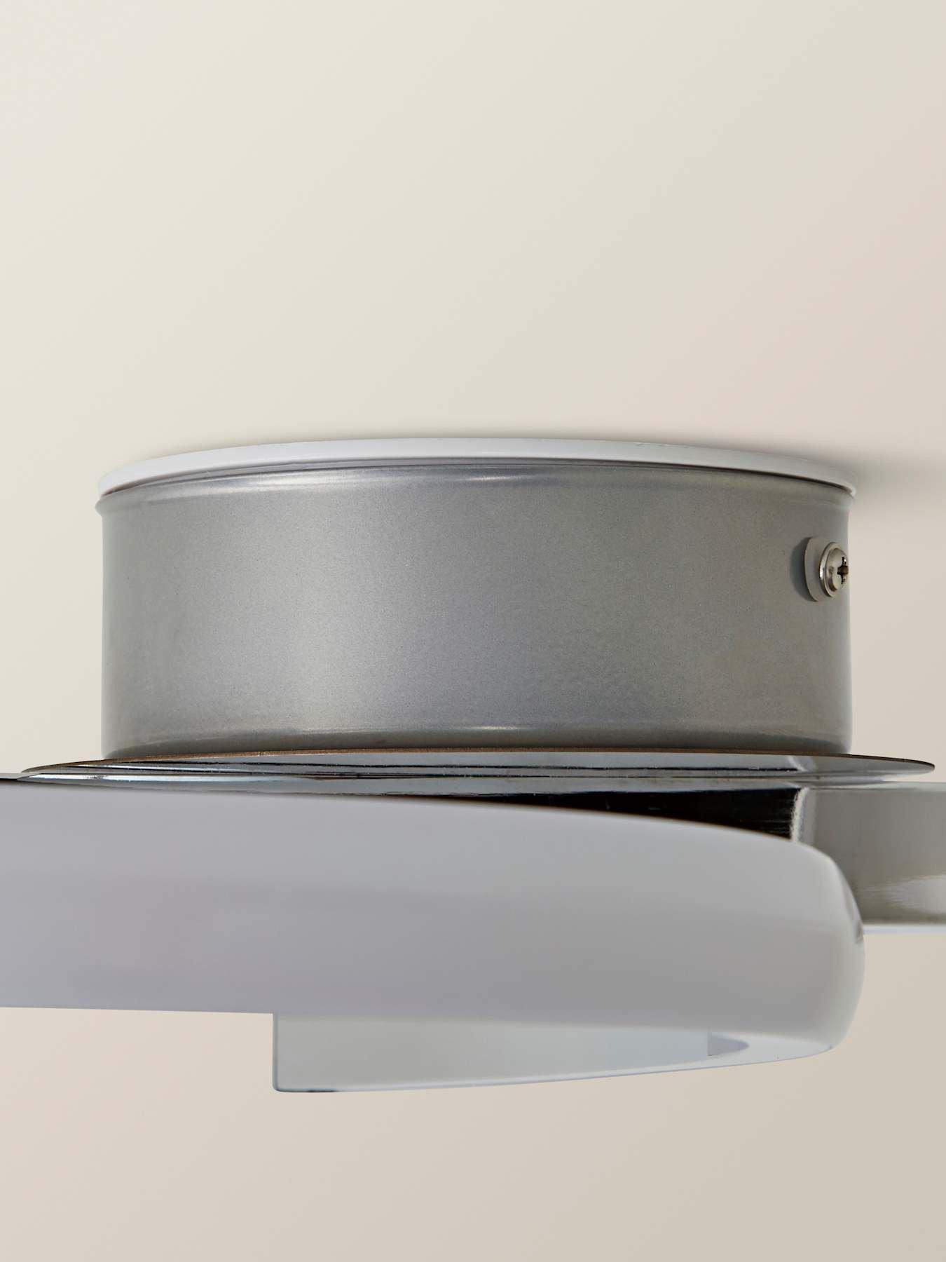 Image 5 of 6 of ValueLights Infinity Chrome Swirl IP44 Integrated LED Ceiling Light