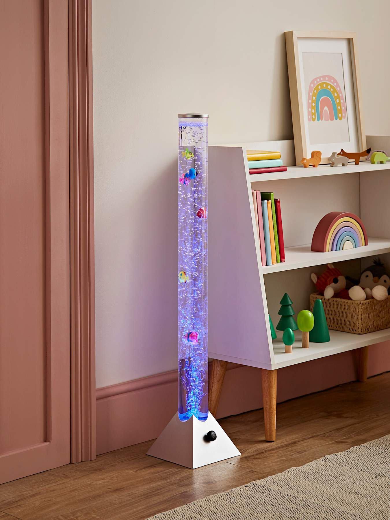 ValueLights Bubble Lamp Colour Changing Sensory Floor Lamp - 90cm