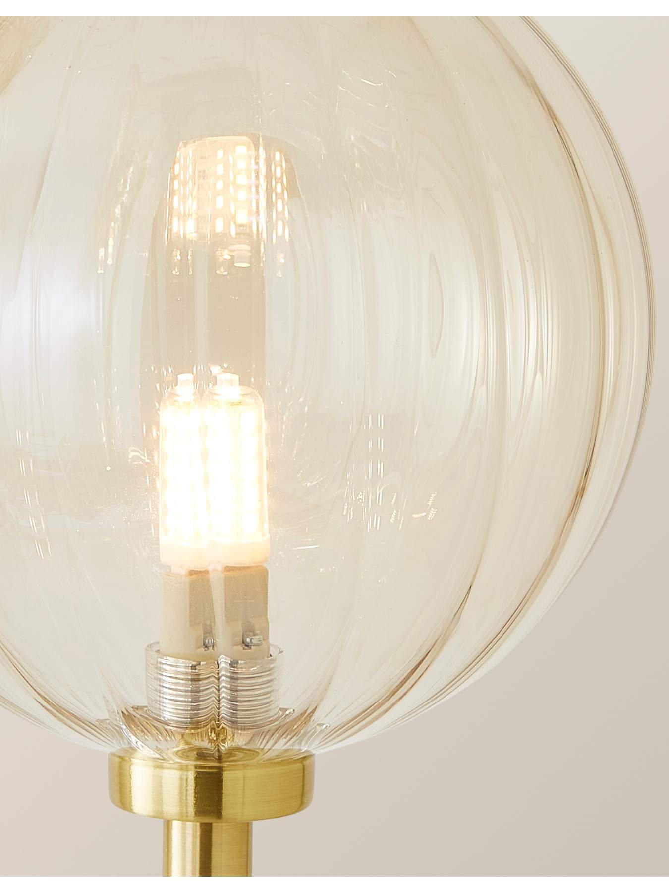 valuelights-chessy-gold-metal-bar-2-way-dual-floor-lamp-with-amber-ribbed-glass-globe-shadesoutfit