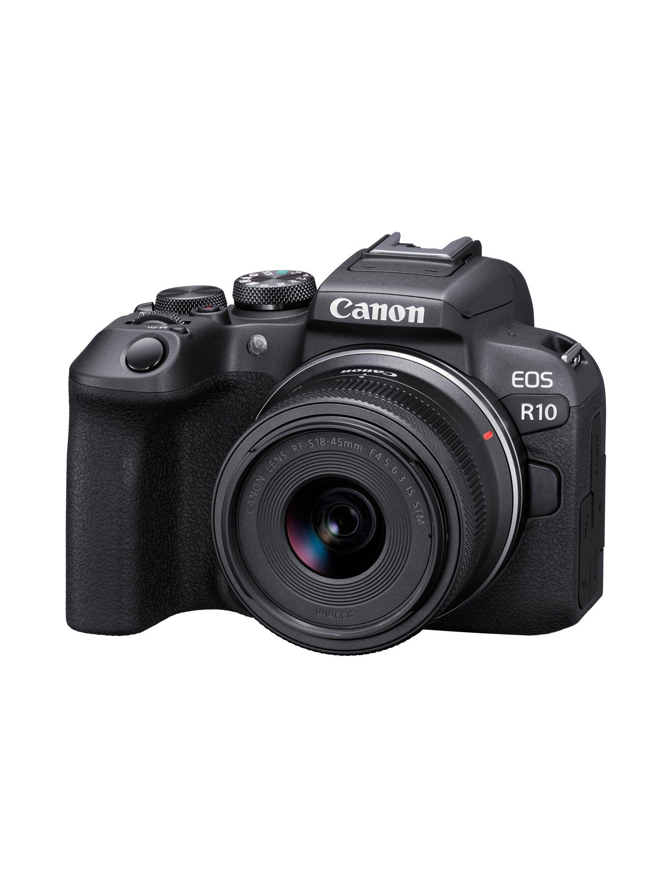 Image 2 of 6 of Canon EOS R10 Camera Kit with RF-S 18-45mm Lens, Sandisk 128GB SD, Neck Strap &amp; Additional LP-E17 Battery