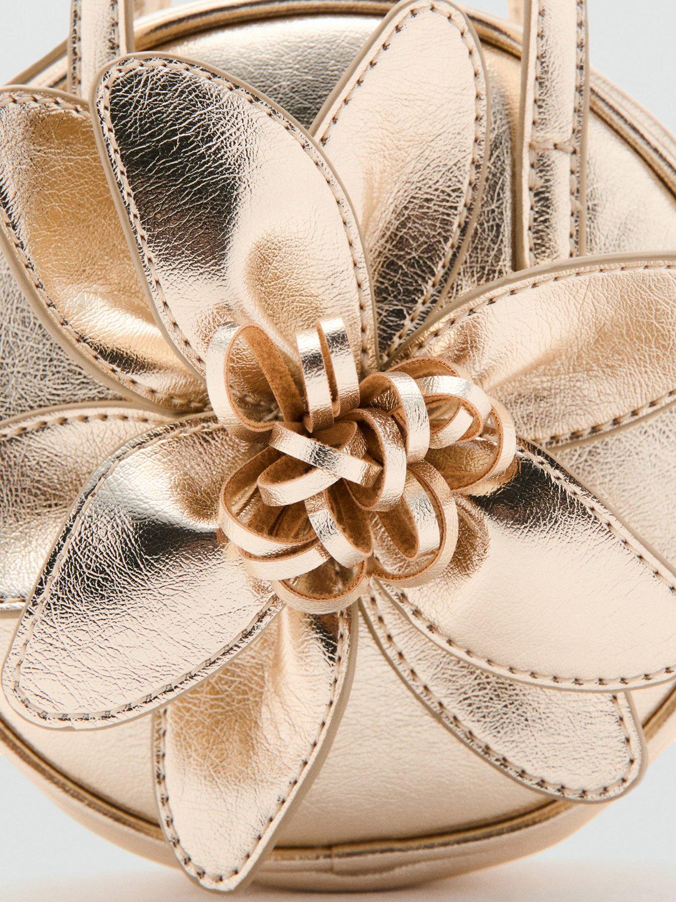 mango-girls-metallic-flower-bag-golddetail