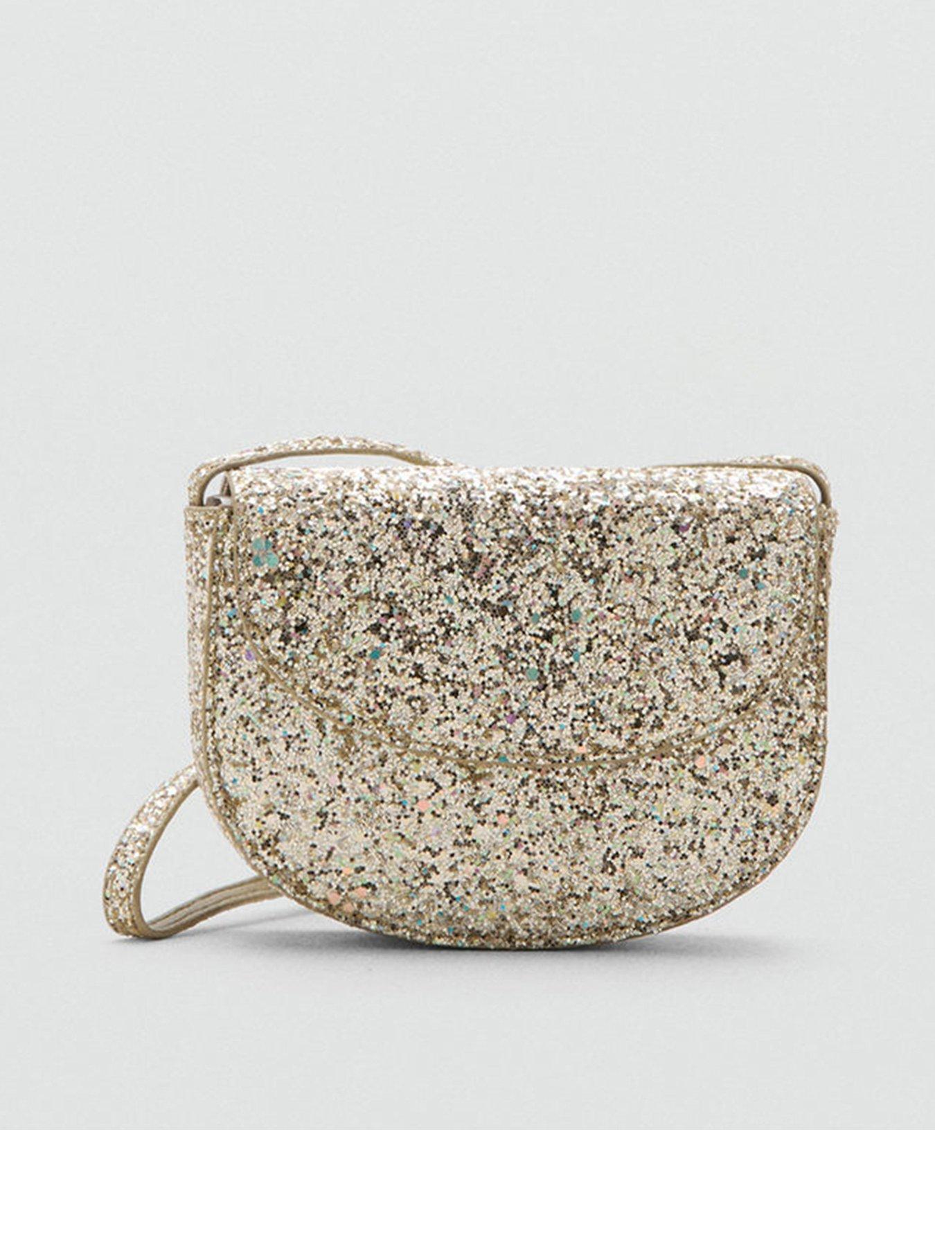 Image 1 of 4 of Mango Girls Mini Glitter Bag - Gold