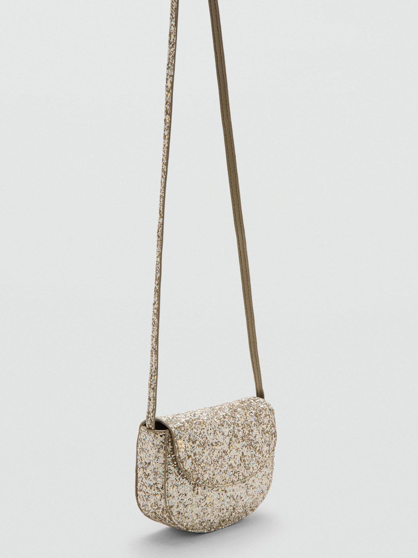 Image 2 of 4 of Mango Girls Mini Glitter Bag - Gold