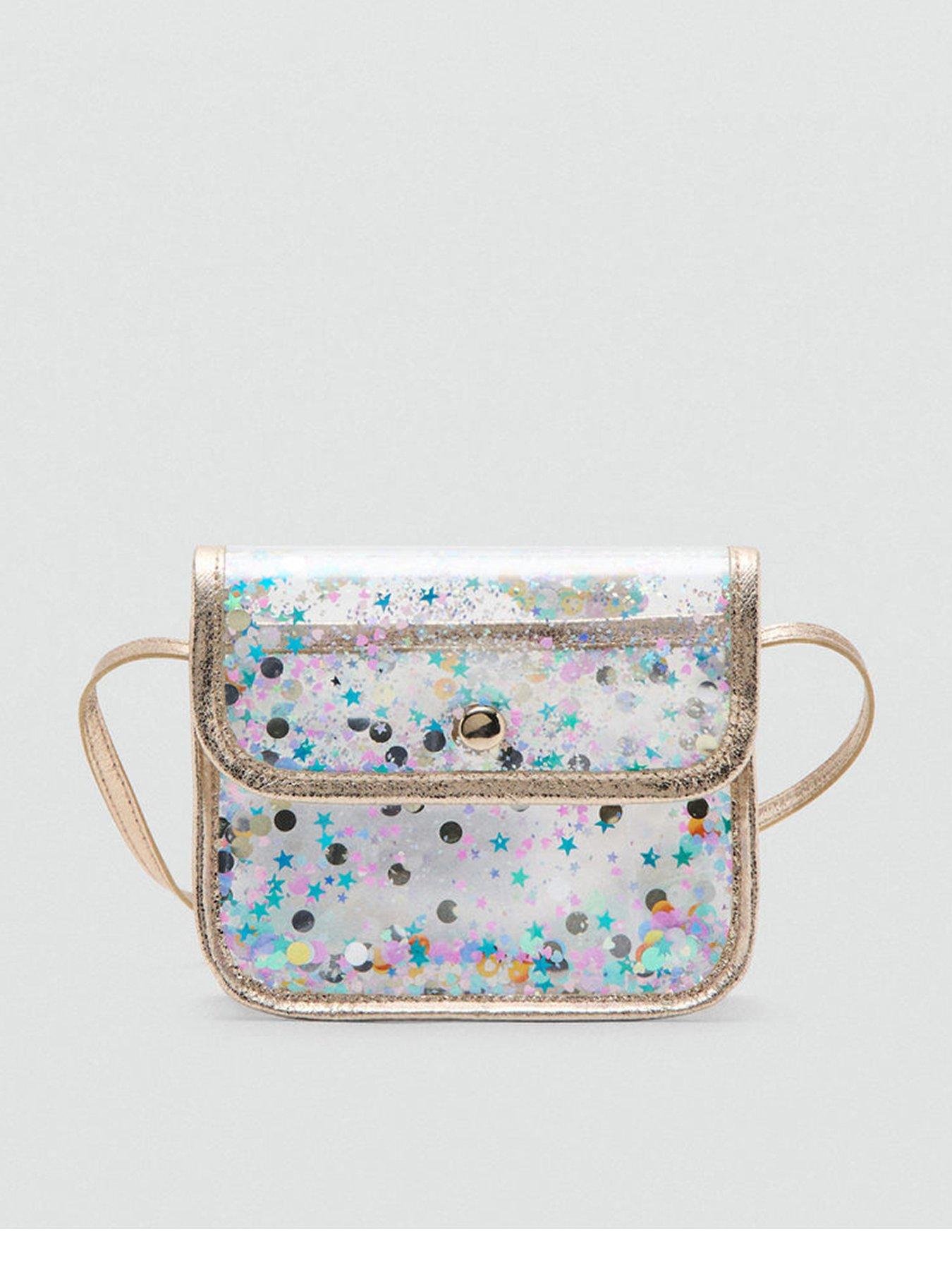 Mango Younger Girls Sparkle Mini Bag - Gold