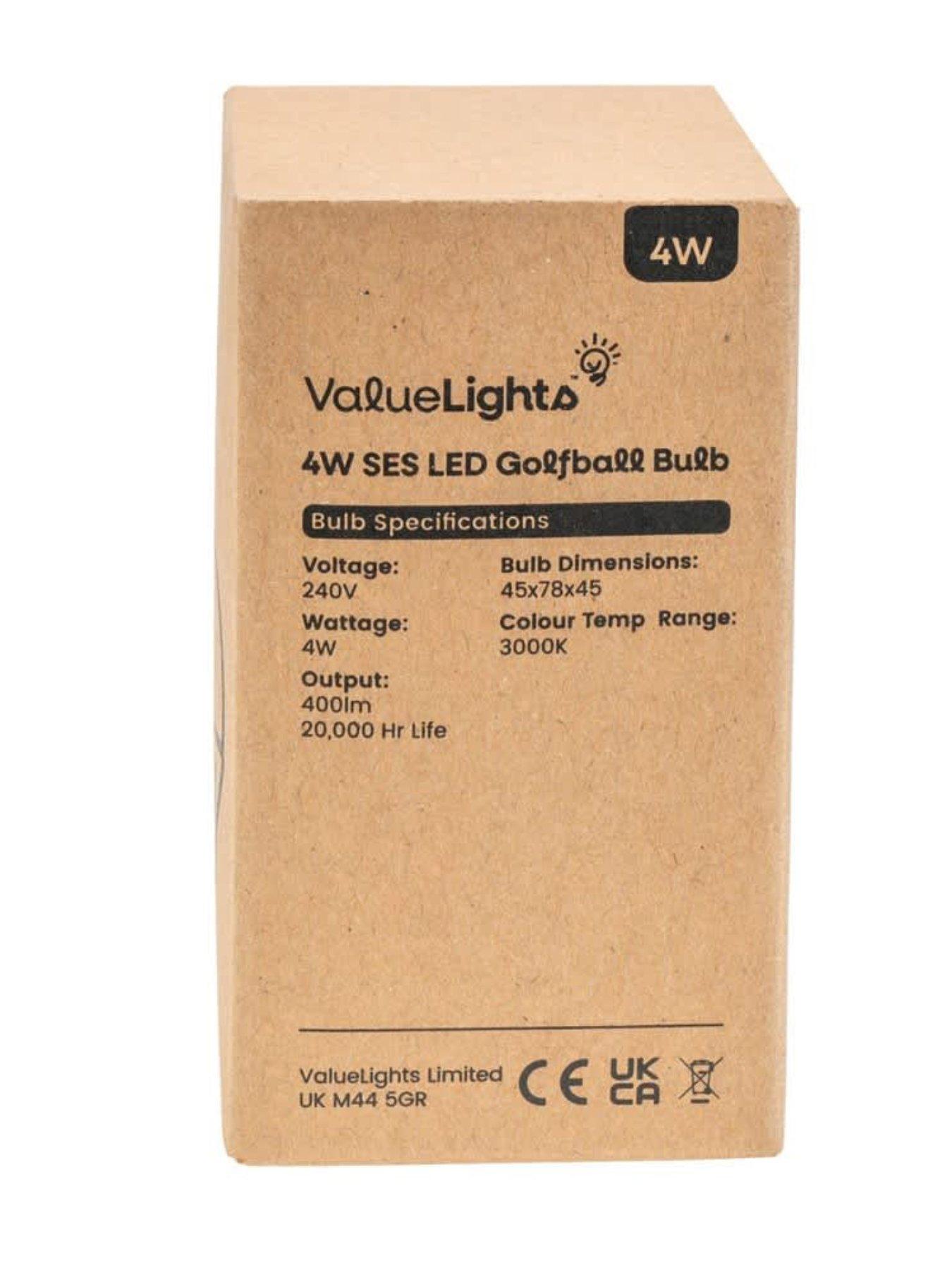 valuelights-pack-of-6-e14-4w-led-globe-light-bulbs-warm-whitefront