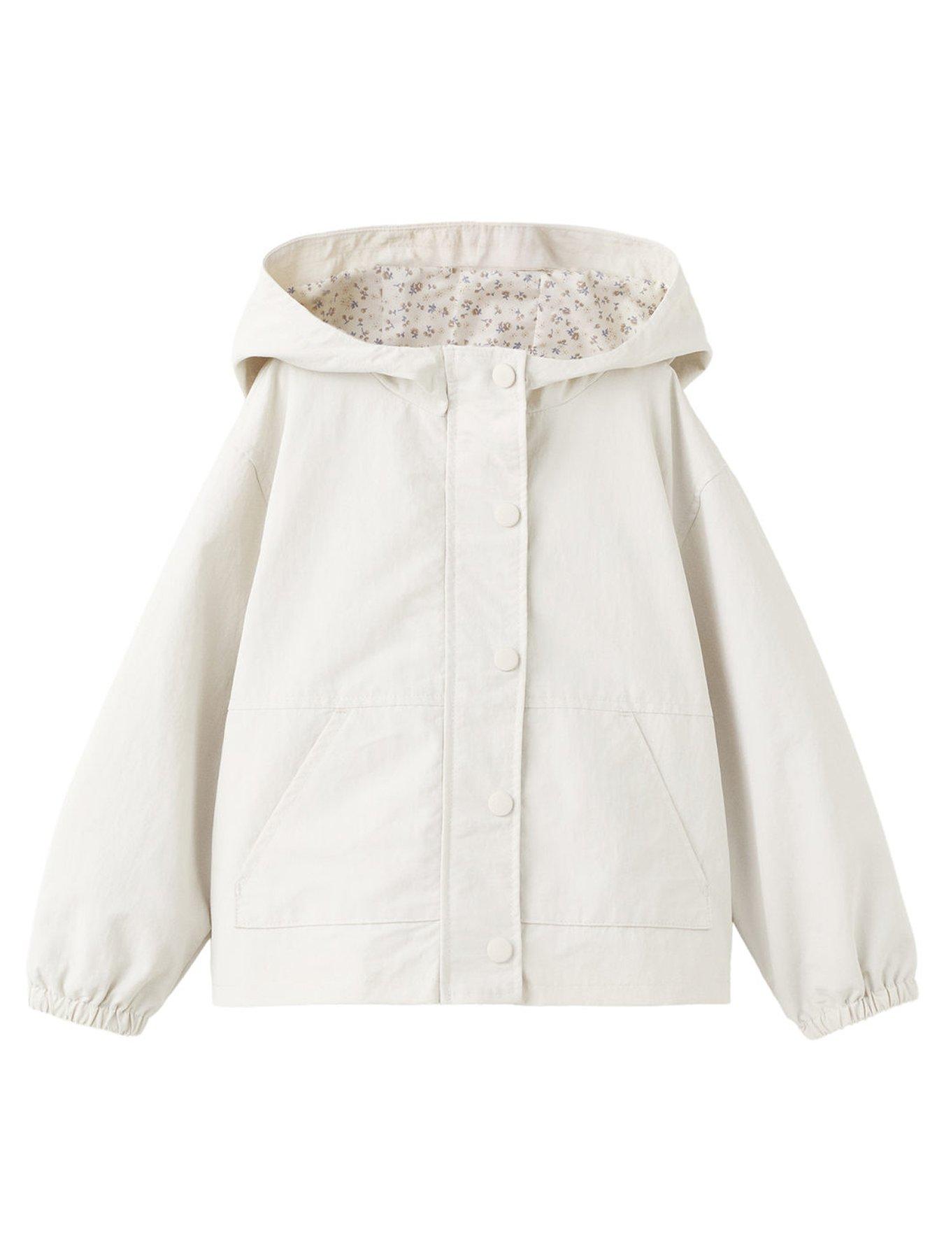 Image 1 of 4 of Mango Younger Girls Lightweight Jacket - Cream