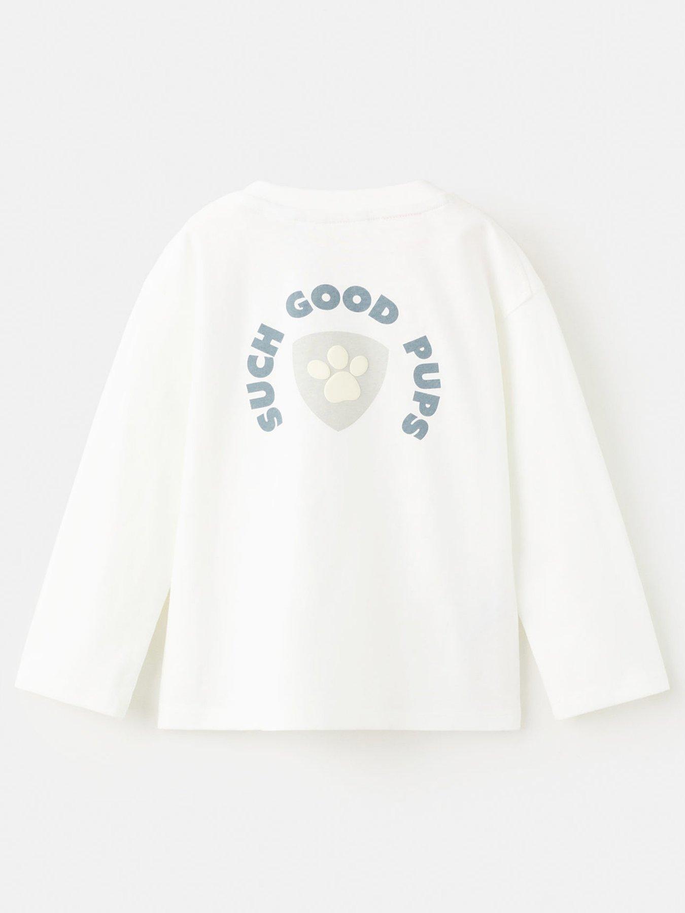 Image 3 of 5 of Mango Younger Boys Paw Patrol Long Sleeve T-Shirt - Light Cream