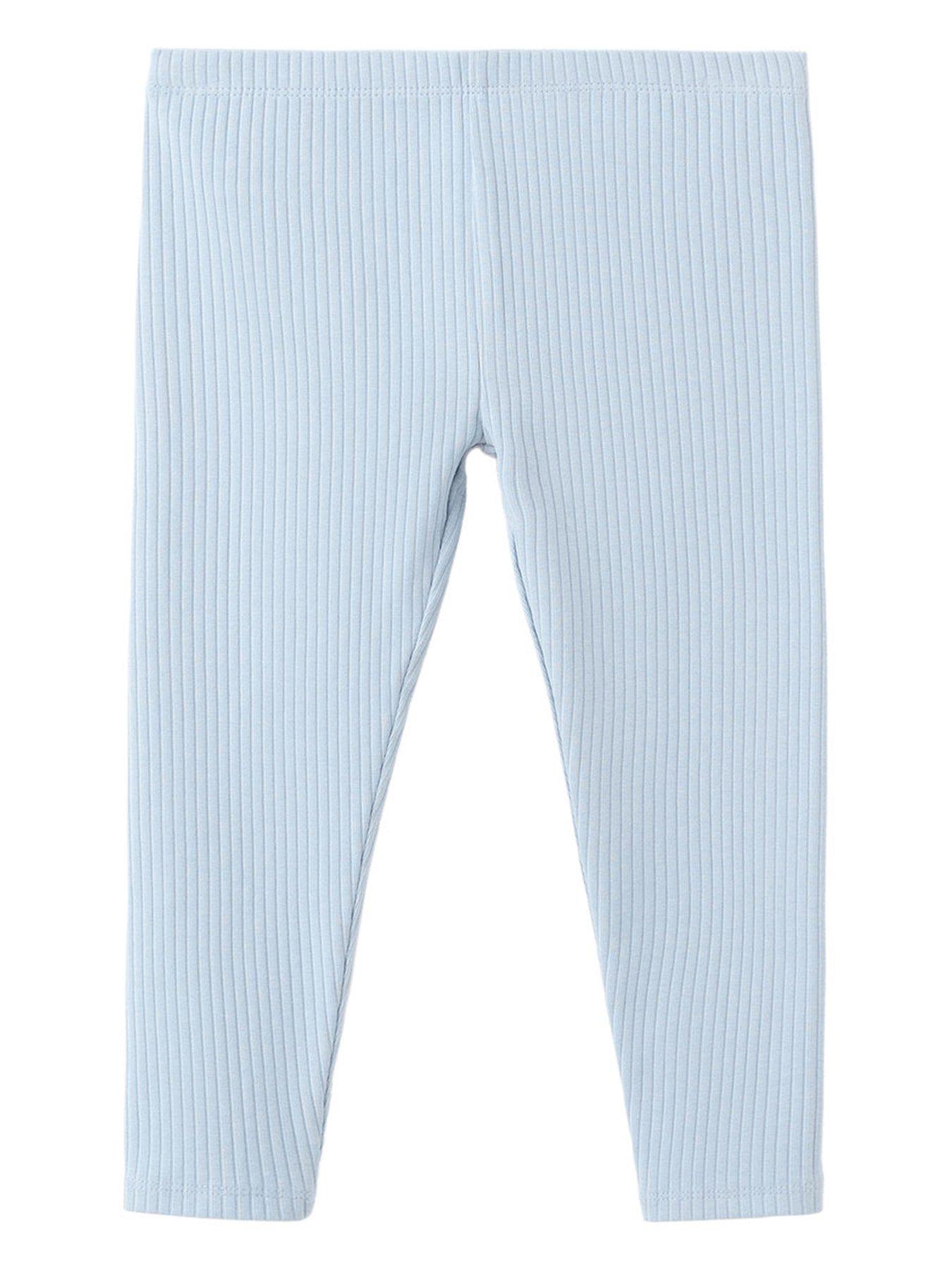 mango-younger-girls-ribbed-leggings-light-blue
