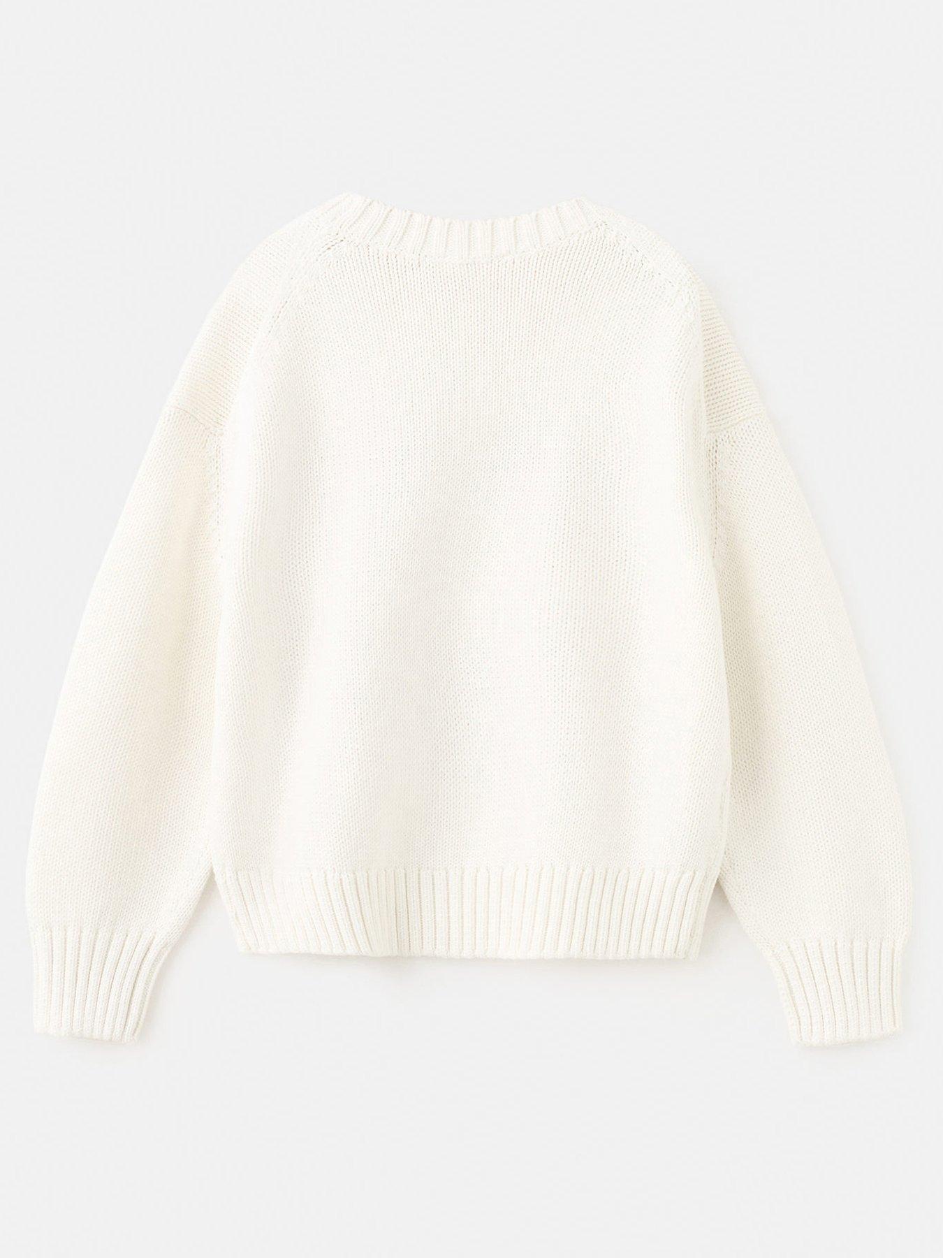 Image 2 of 4 of Mango Girls Bateaux Au Soleil Knitted Jumper - Light Cream