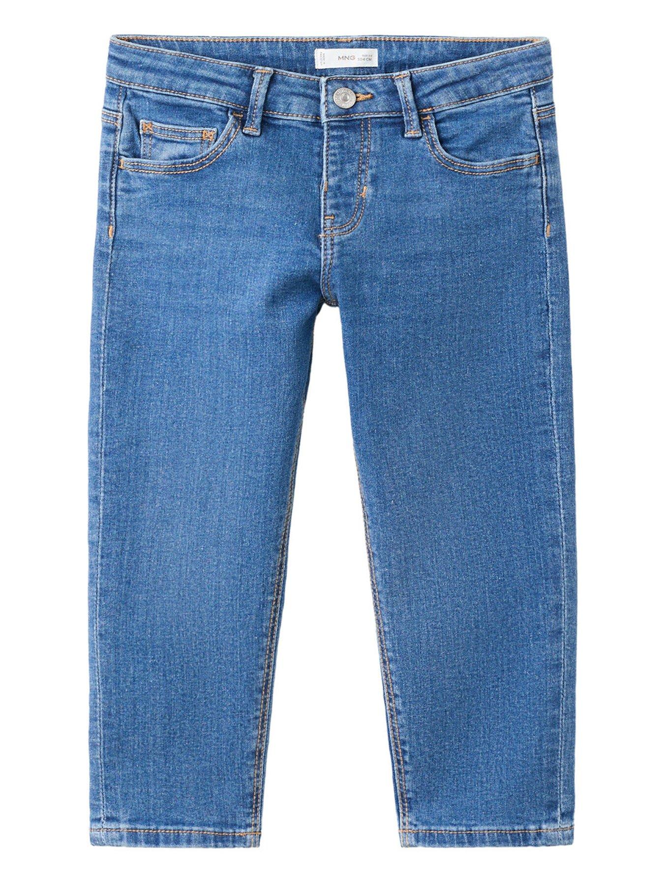 Mango Younger Boys Stretch Denim Skinny Jeans - Blue