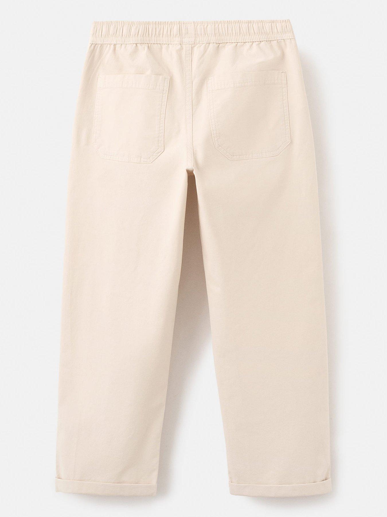 Image 2 of 4 of Mango Boys Elasticated Waist Chino Trousers - Beige