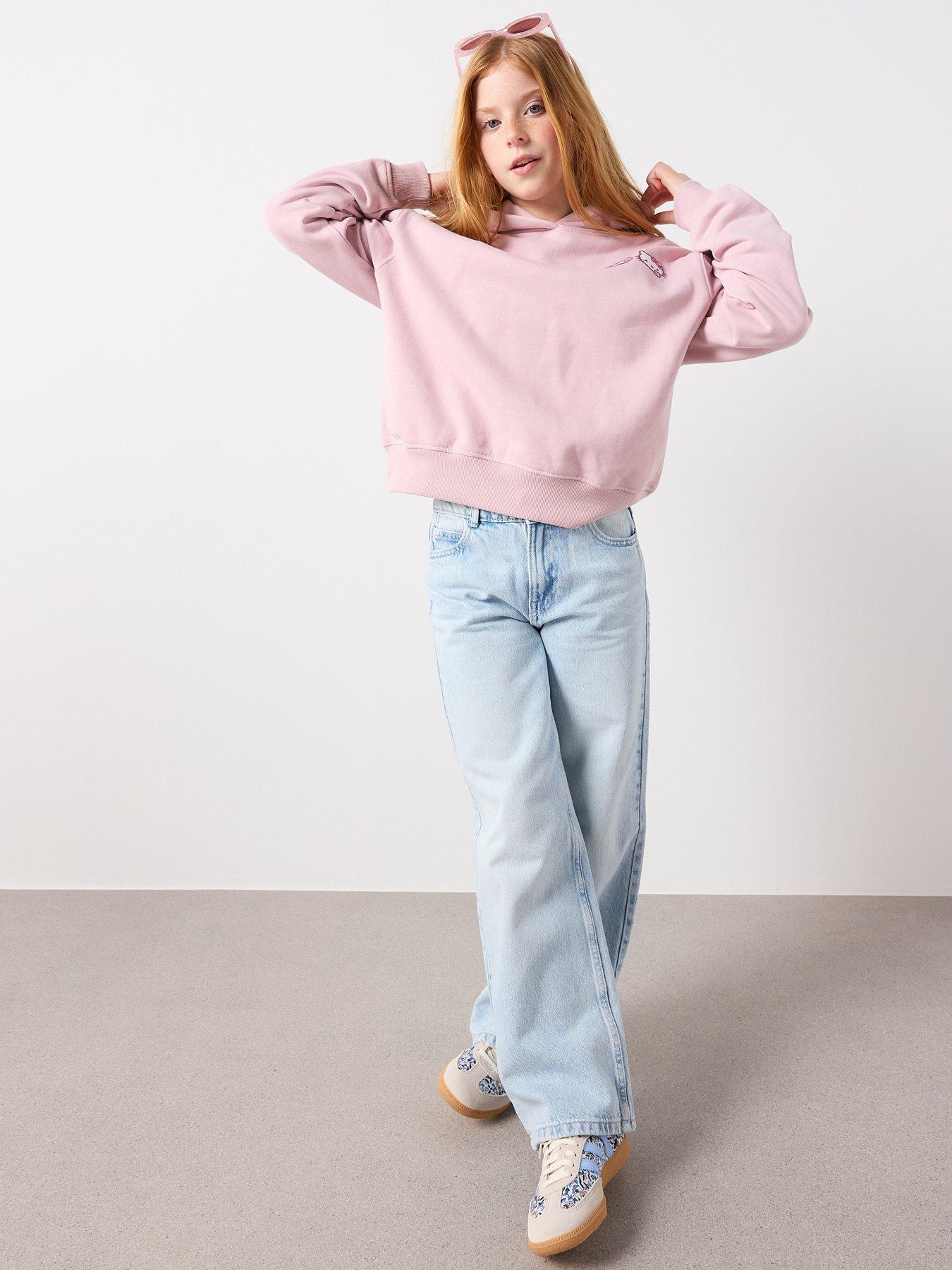 Image 3 of 7 of Mango Girls Hello Kitty Back Print Hoodie - Pink