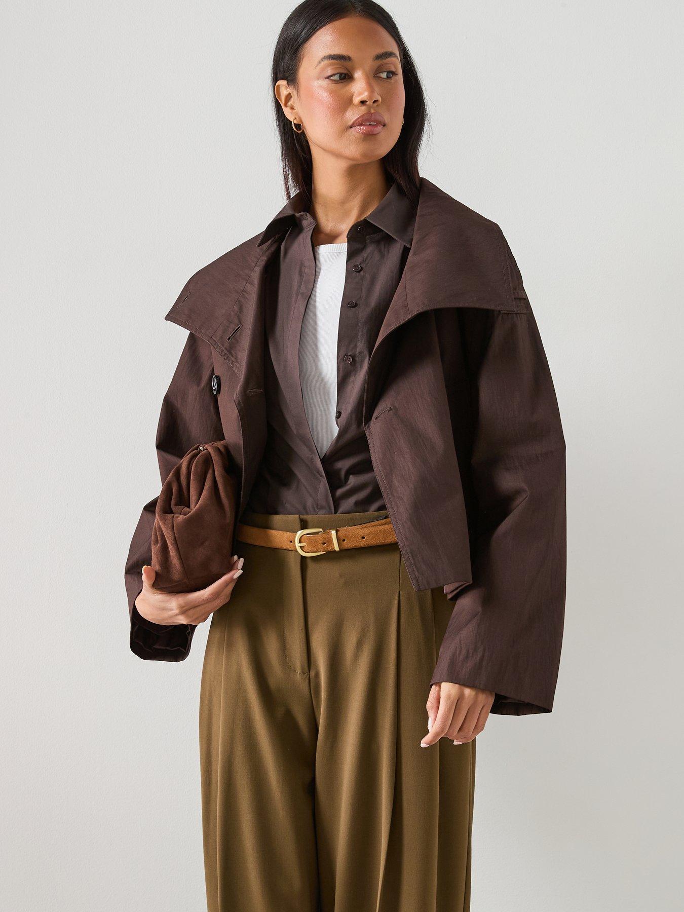 mango-slim-fit-poplin-shirt-brownoutfit