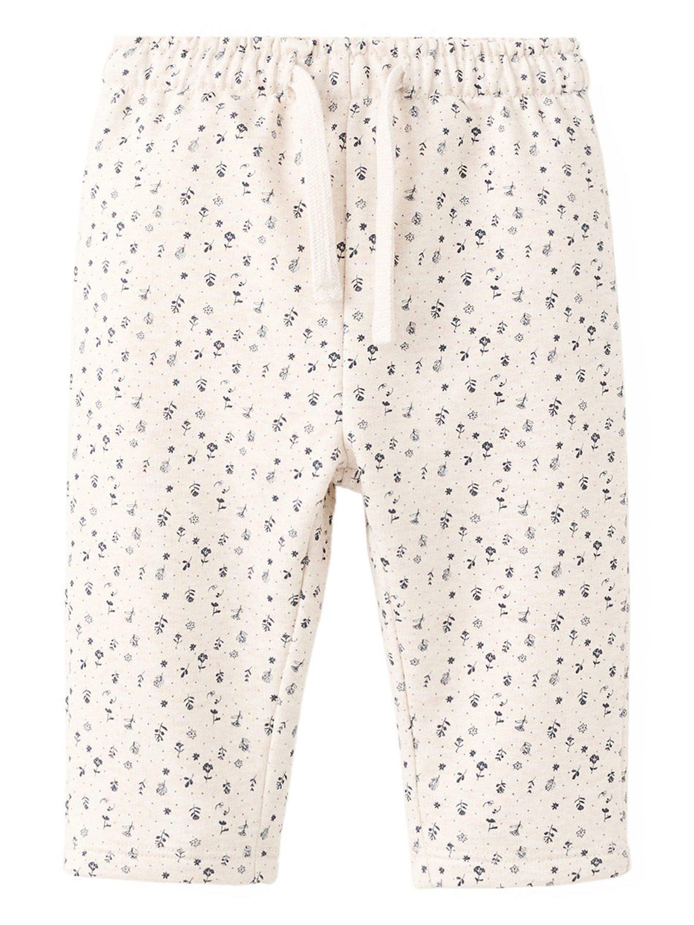 Image 1 of 4 of Mango Baby Girls Baby Co Ord Joggers - Beige