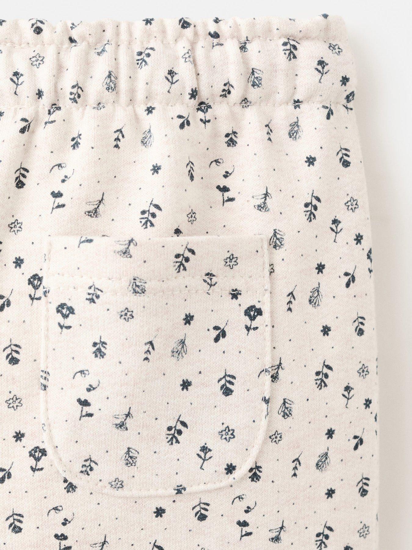 Image 4 of 4 of Mango Baby Girls Baby Co Ord Joggers - Beige