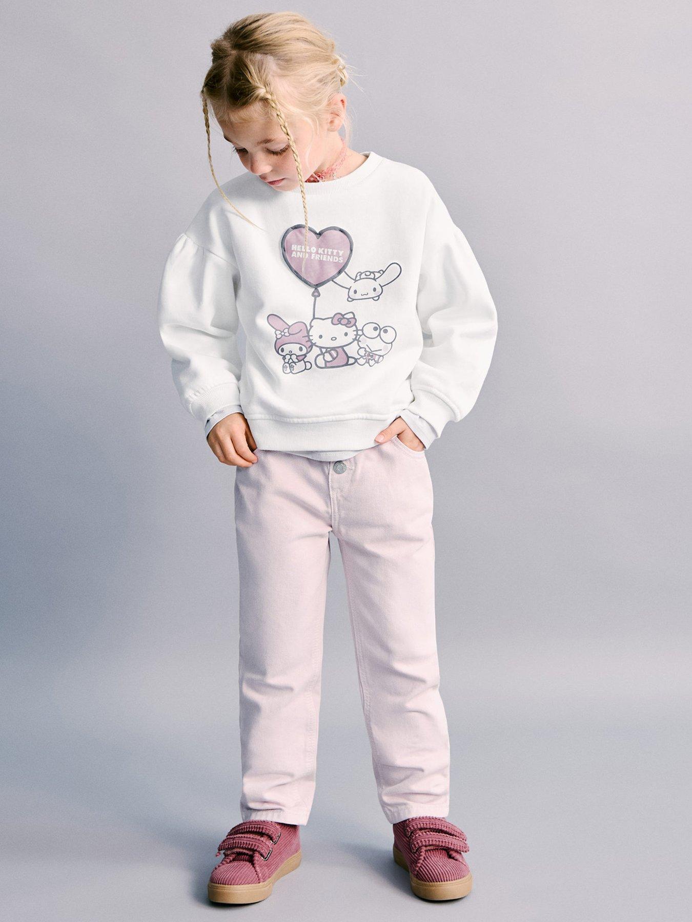 Mango Younger Girls Hello Kitty Sweatshirt - Light Cream