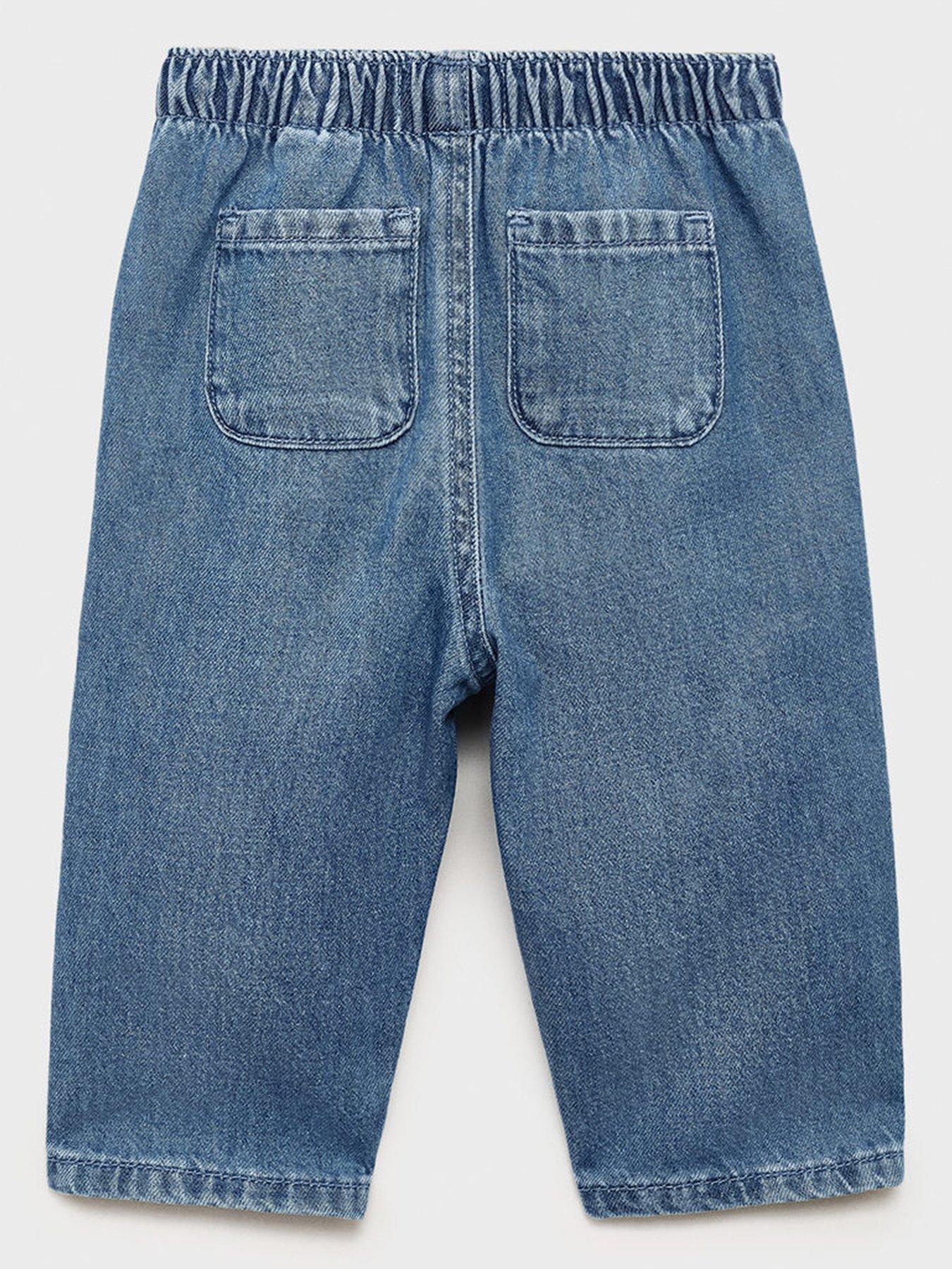 mango-baby-unisex-pull-on-soft-denim-jeans-blueback