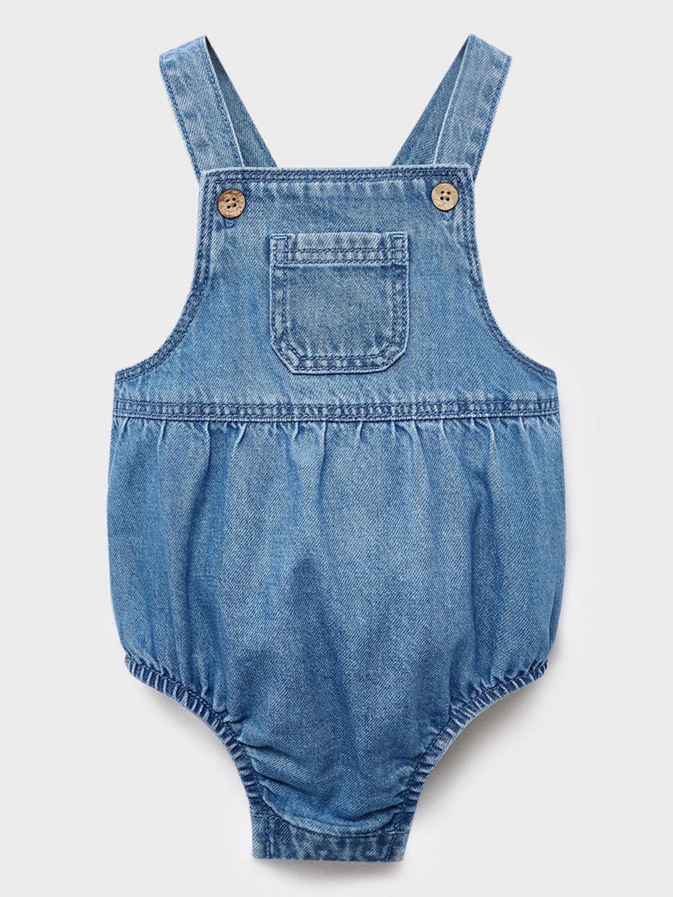 mango-baby-unisex-soft-denim-romper-blue