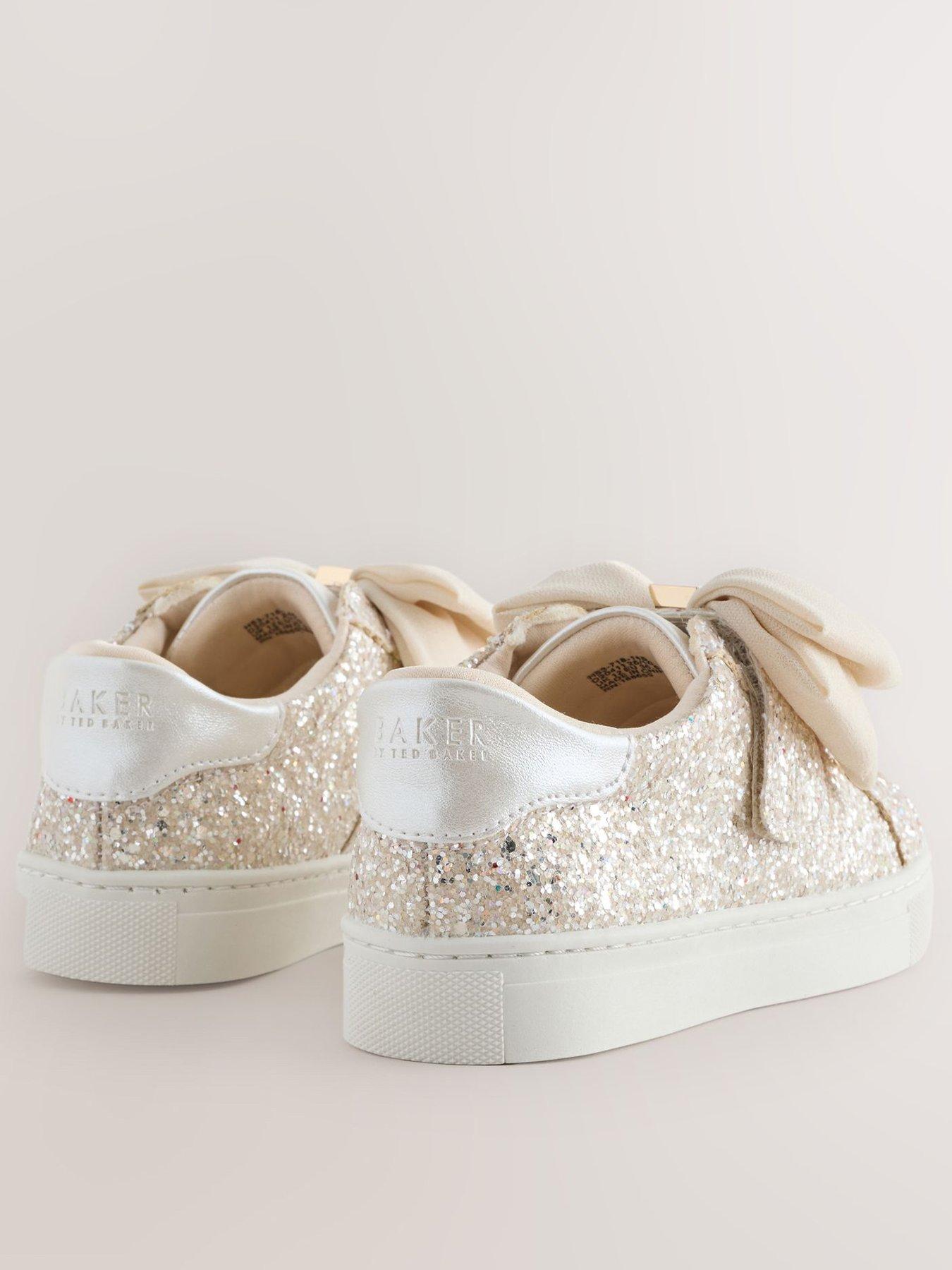 ted-baker-younger-girls-bow-glitter-trainers-ivoryback