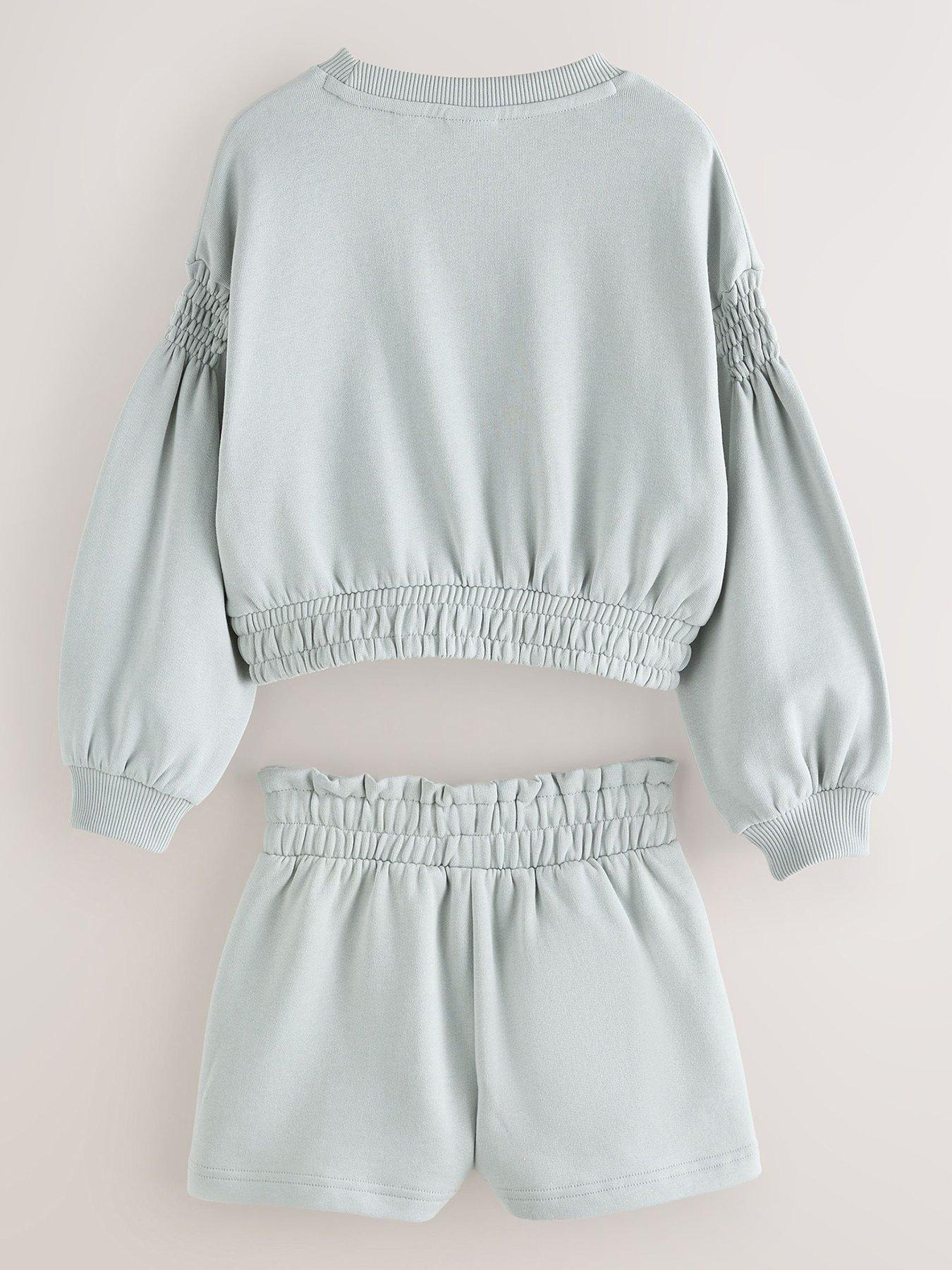 Image 2 of 6 of Ted Baker Older Girls Bow Sweatshirt &amp; Short Set - Grey