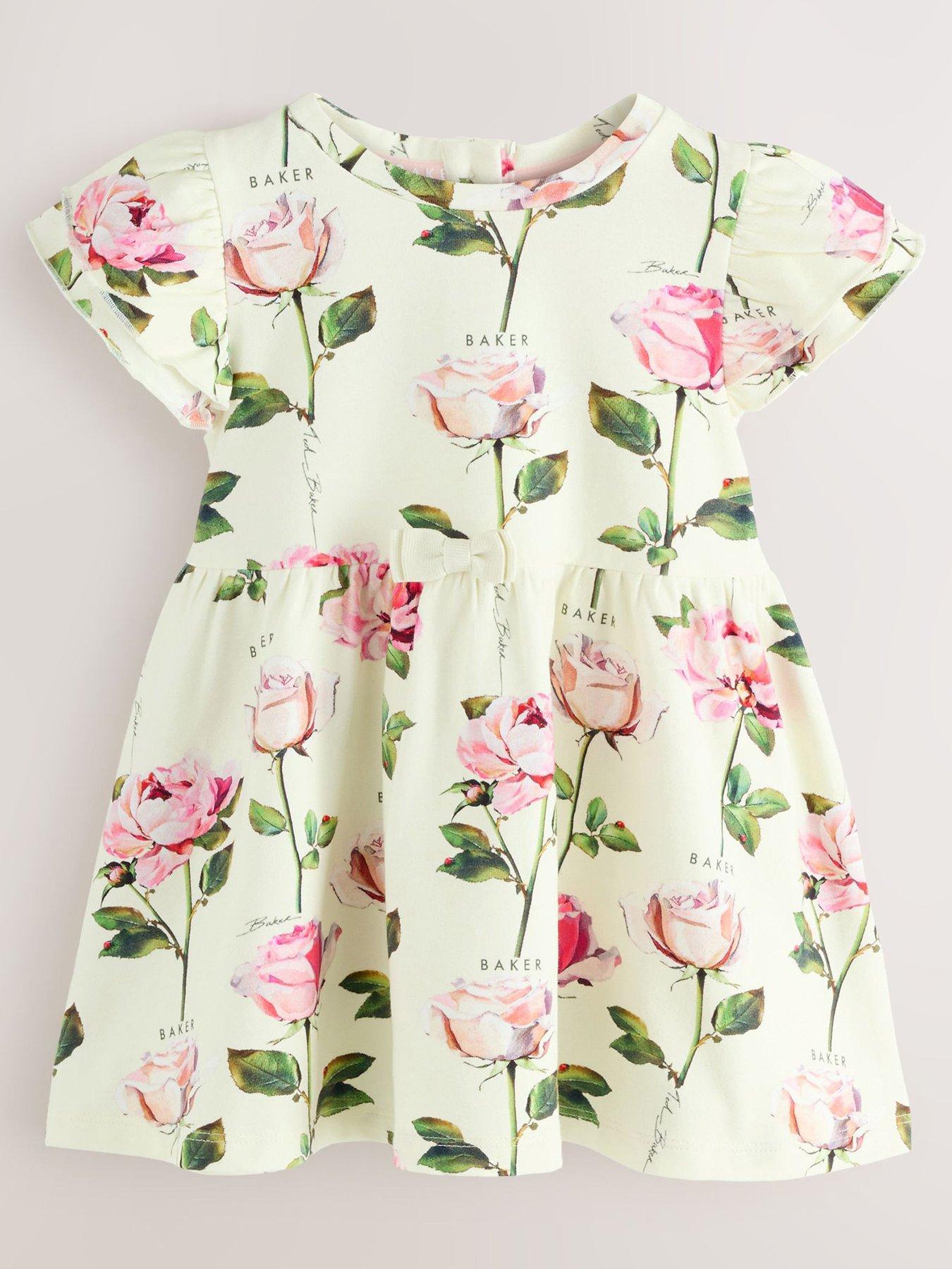 ted-baker-younger-girls-2-pack-floral-amp-plain-dresses-multi