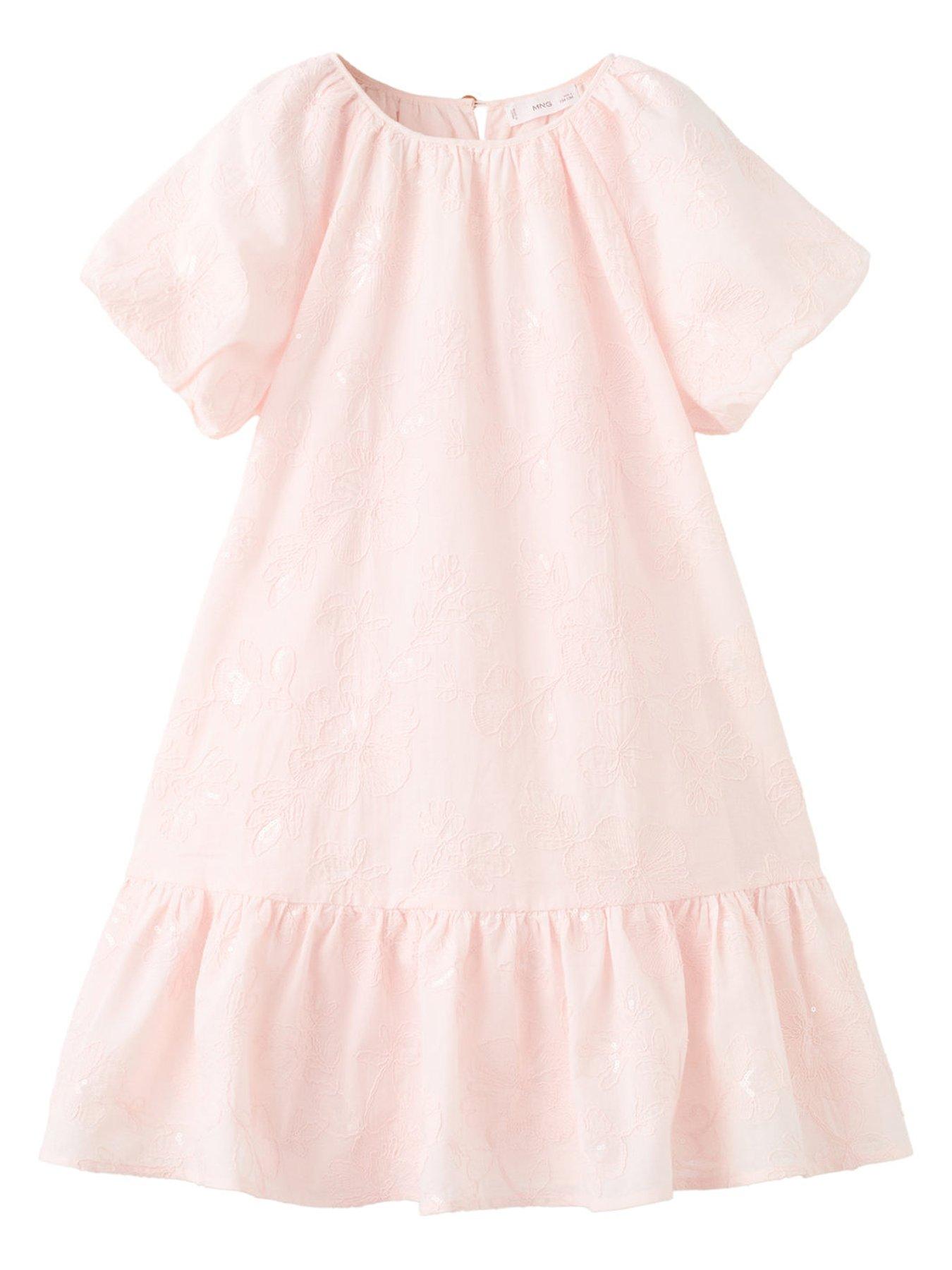 mango-girls-sequin-flower-dress-pinkfront