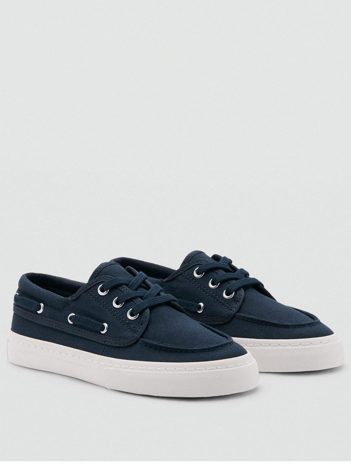 Image 2 of 5 of Mango Boys Boat Shoes - Navy