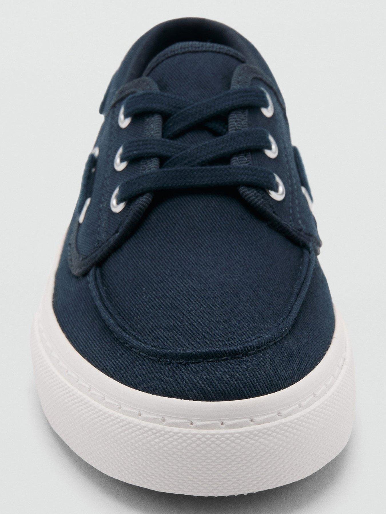 Image 4 of 5 of Mango Boys Boat Shoes - Navy
