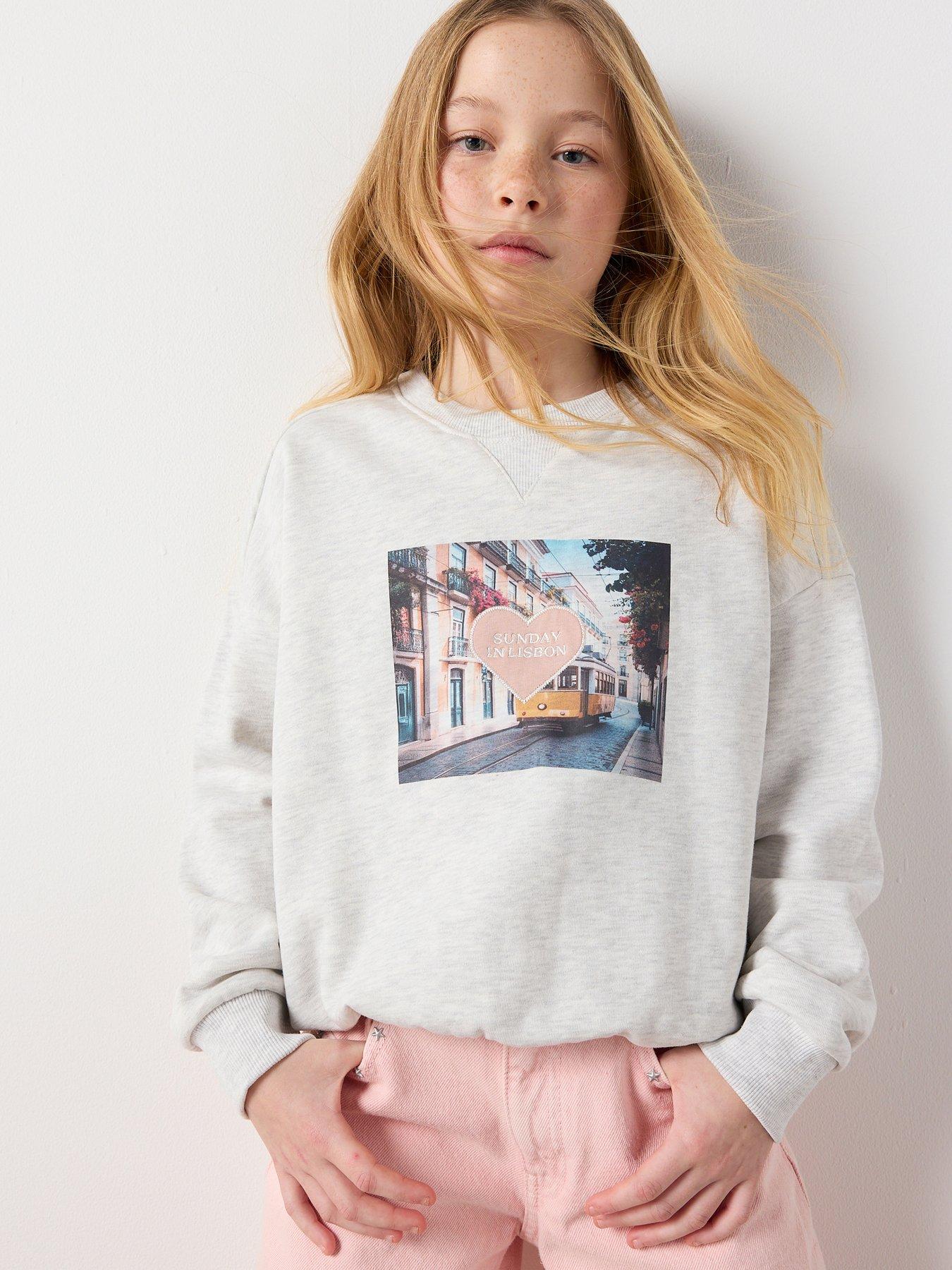 Mango Girls Sunday In Lisbon Sweatshirt - Grey
