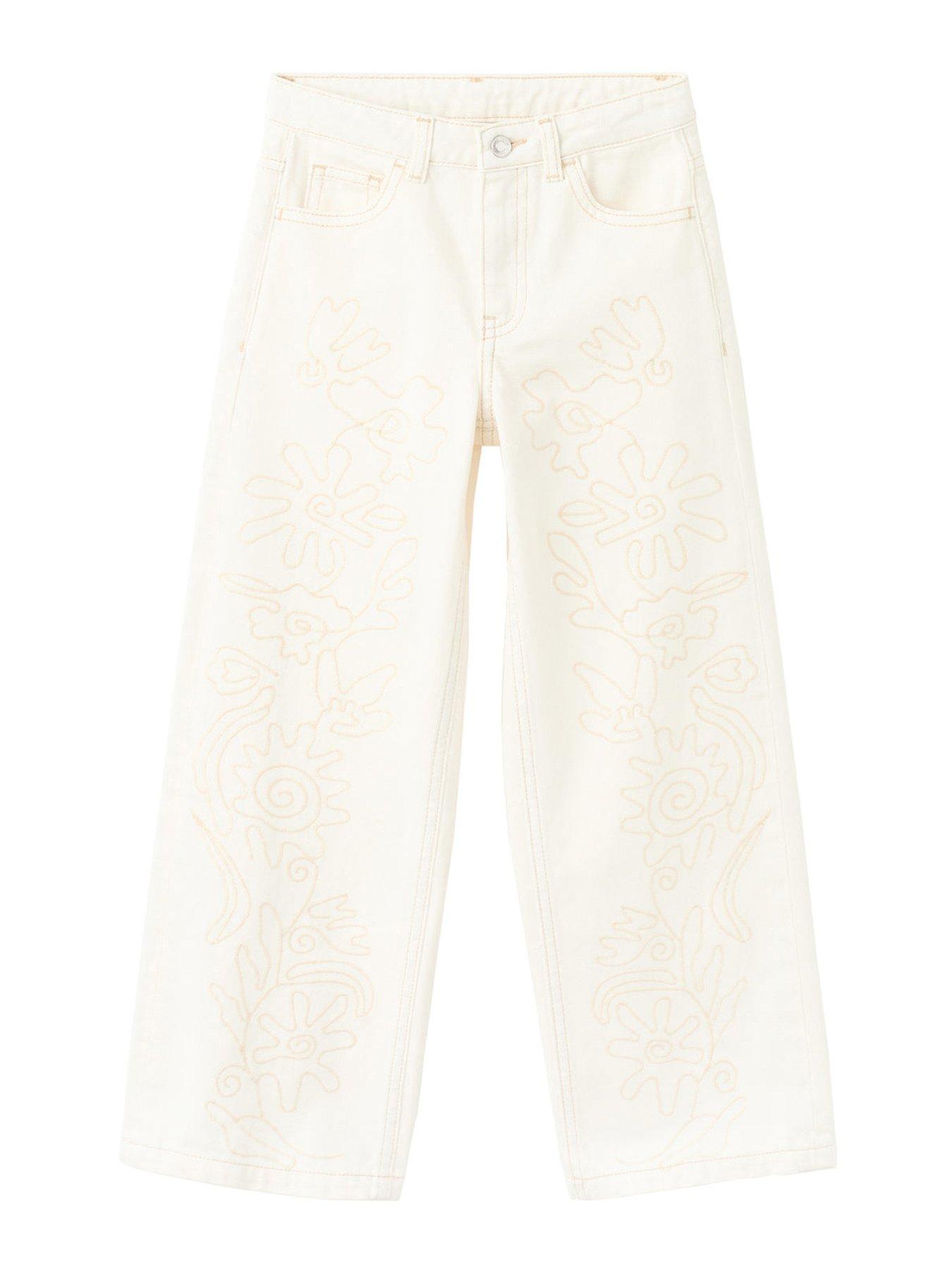 mango-girls-floral-embroidered-wide-leg-denim-jeans-creamfront