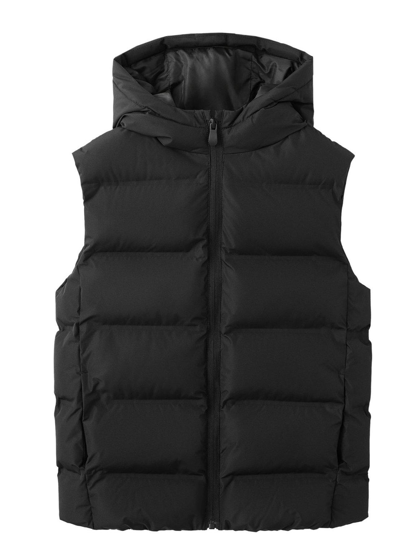 Mango Boys Hooded Gilet - Black
