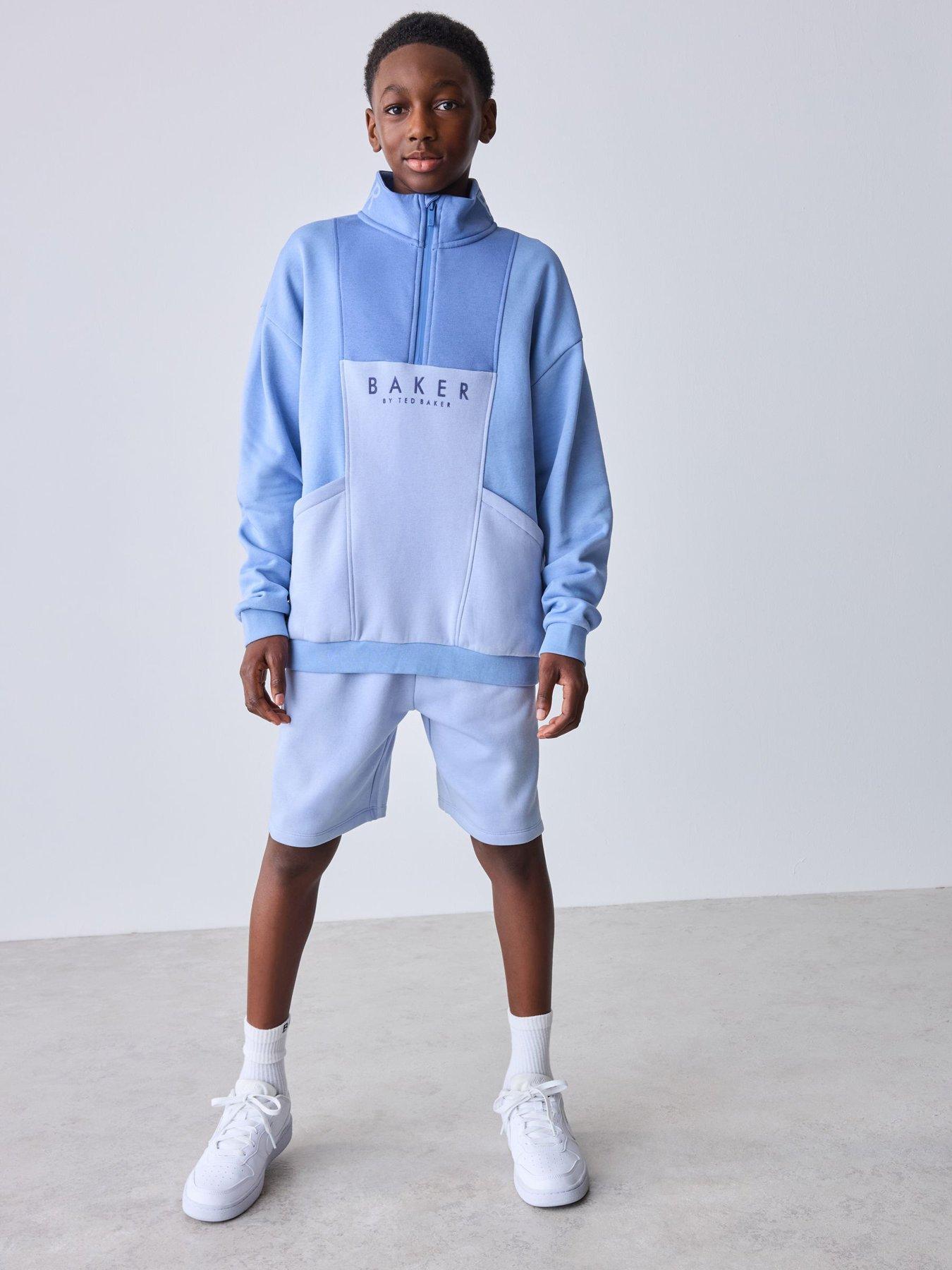 Ted Baker Older Boys Funnel Short Set - Blue