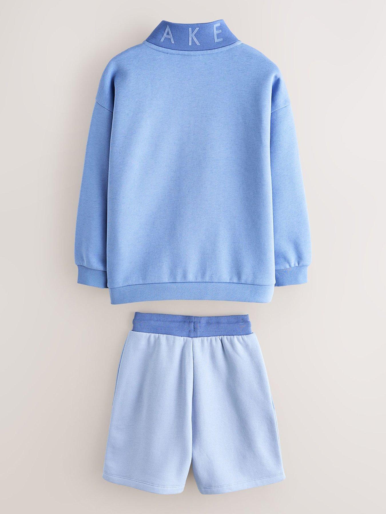 Image 3 of 7 of Ted Baker Older Boys Funnel Short Set - Blue