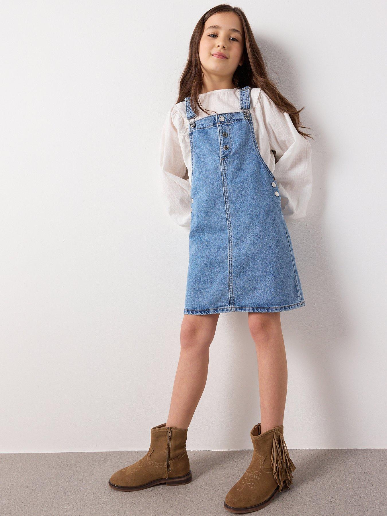 mango-girls-denim-dungaree-dress-blue