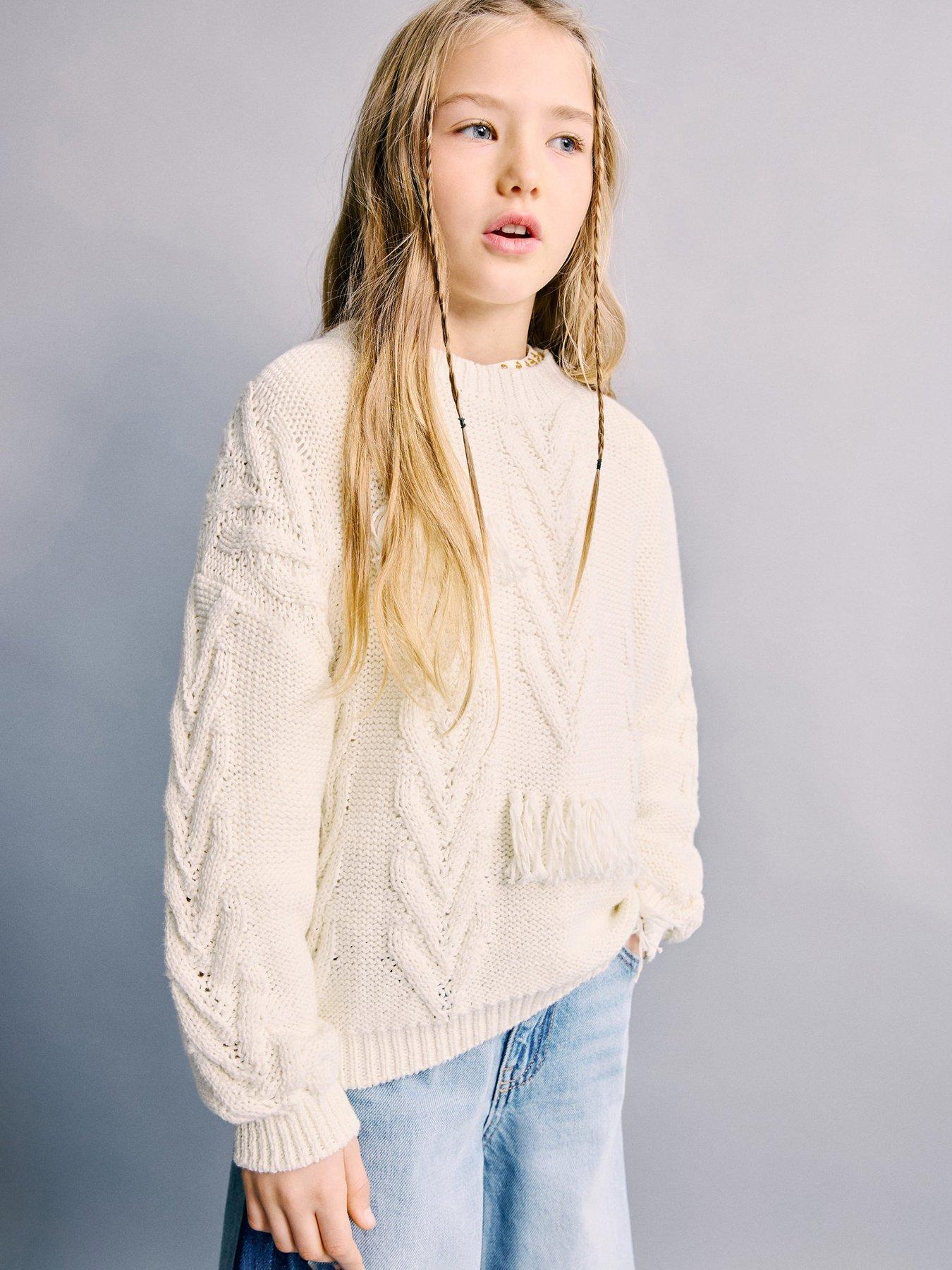mango-girls-fringe-knitted-jumper-light-cream