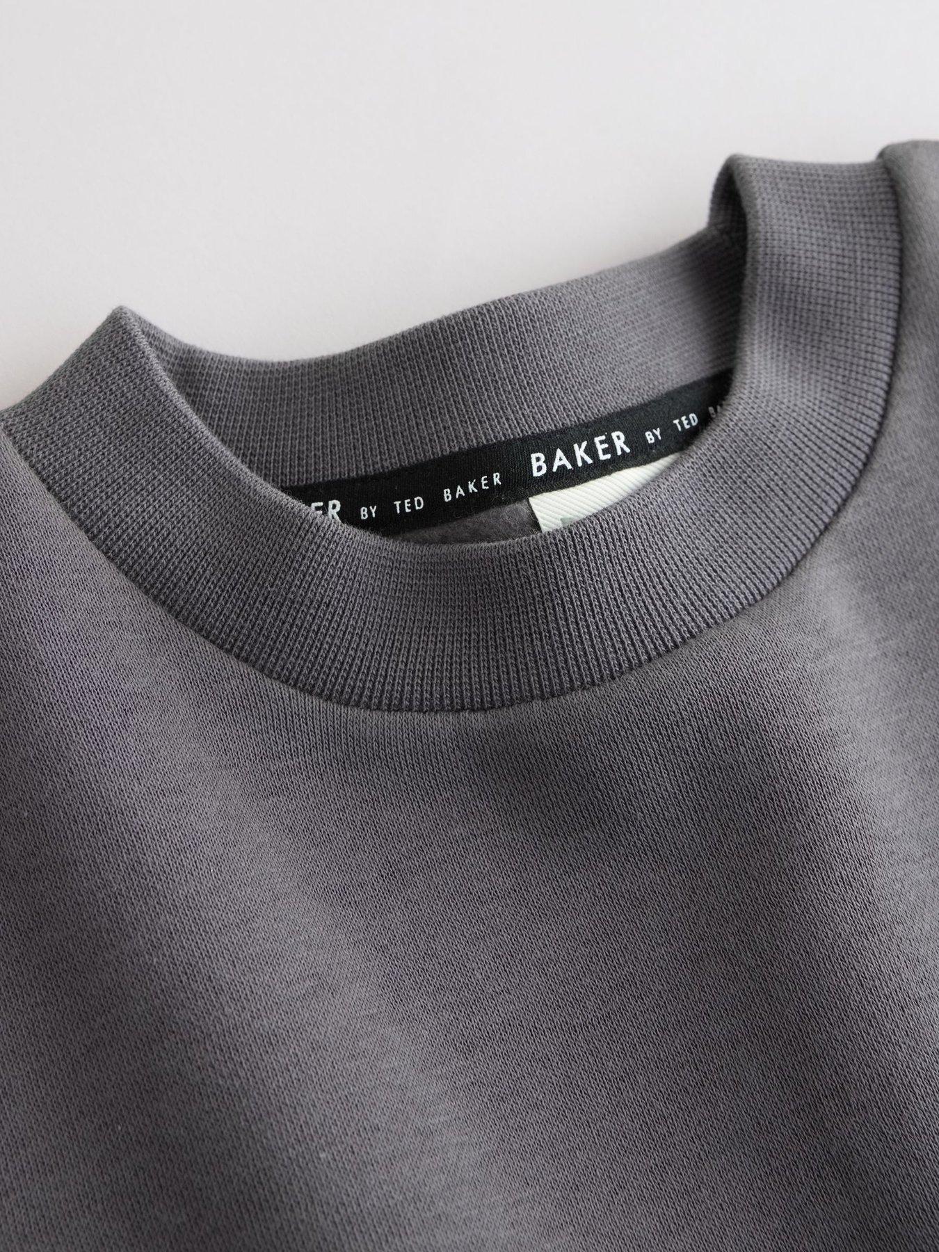Image 3 of 6 of Ted Baker Boys Long Sleeve Sweatshirt &amp; Joggers Set - Grey