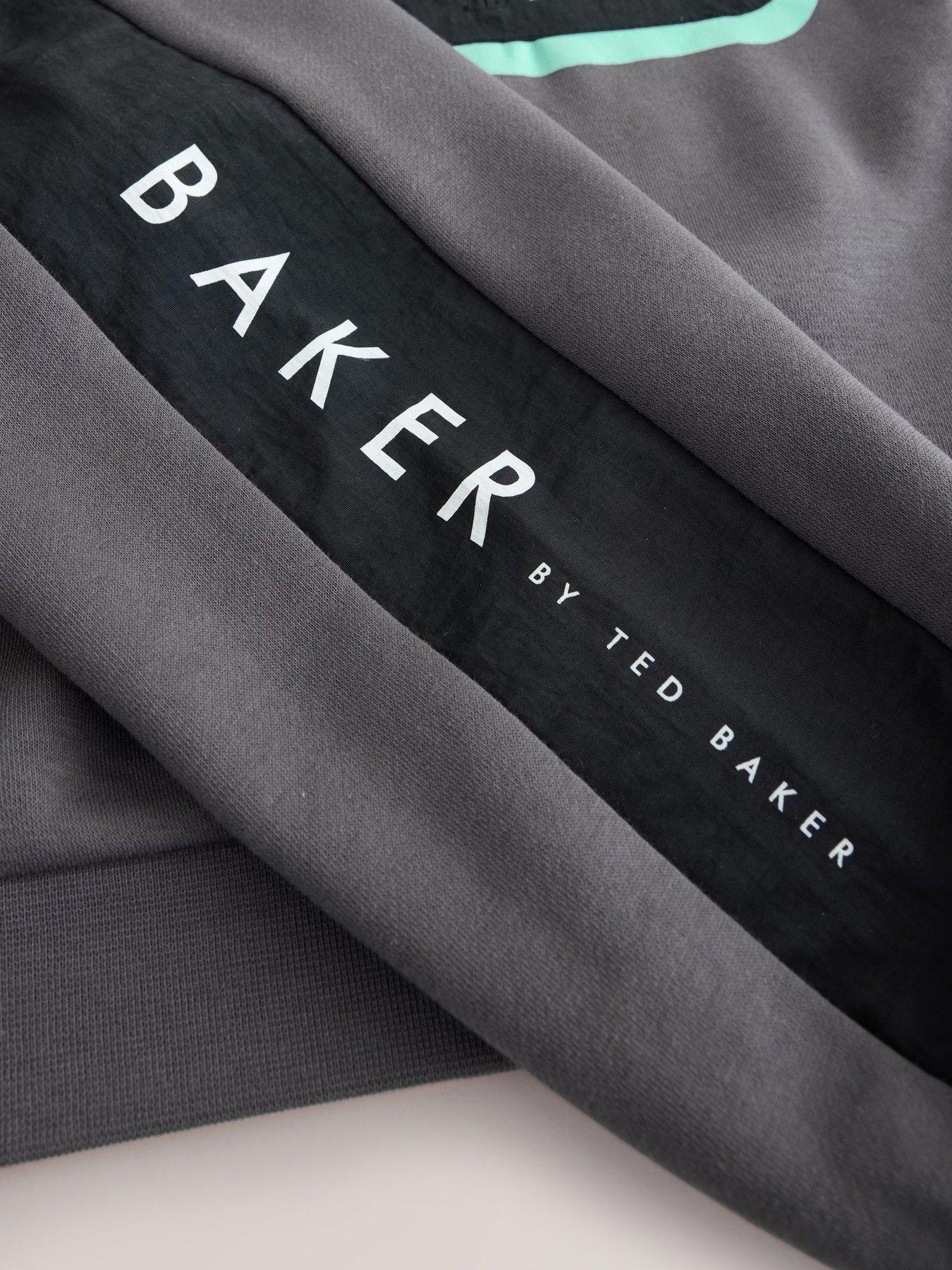 Image 6 of 6 of Ted Baker Boys Long Sleeve Sweatshirt &amp; Joggers Set - Grey