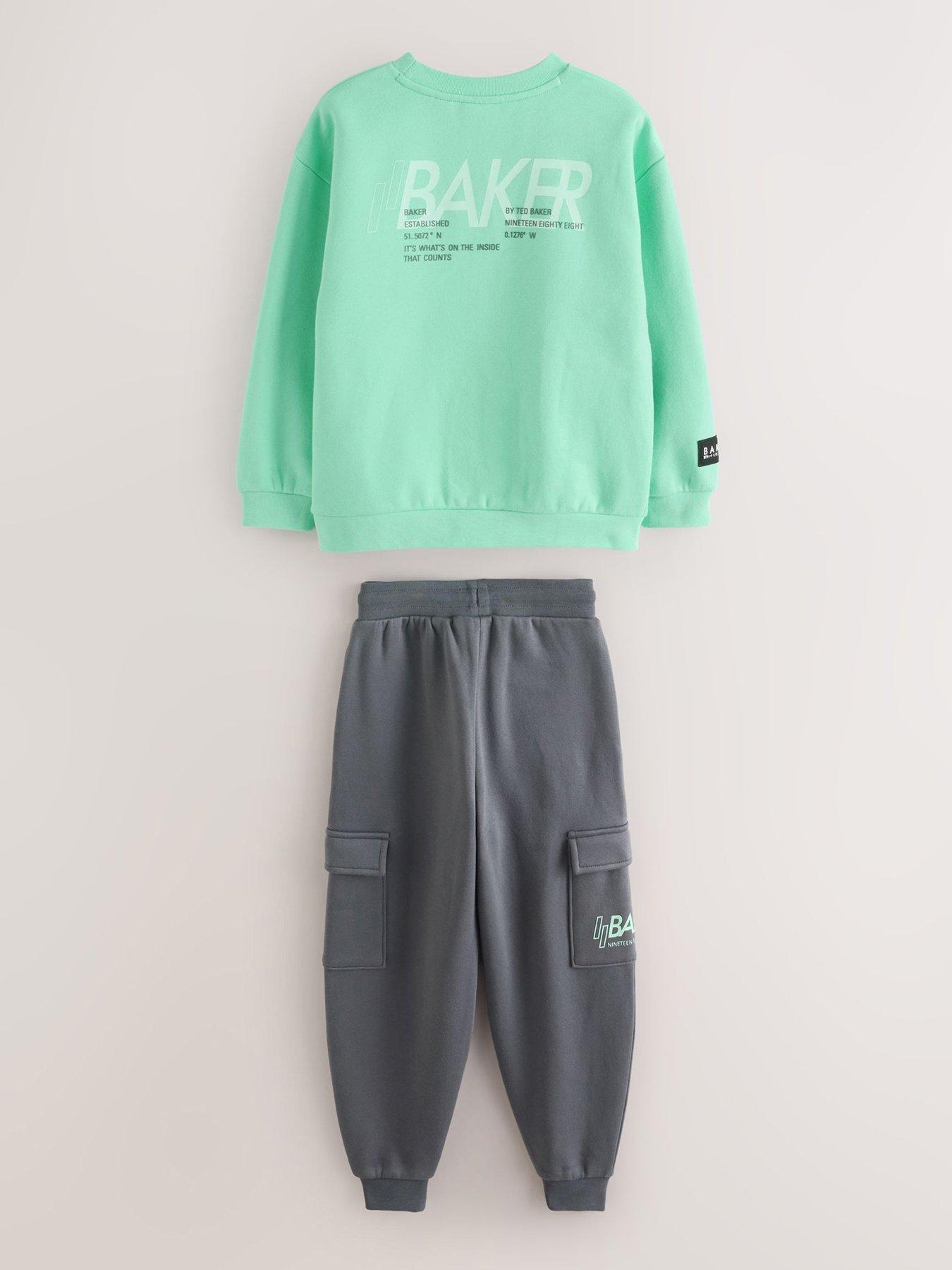 ted-baker-younger-boys-cargo-joggers-amp-sweatshirt-set-greengreyback