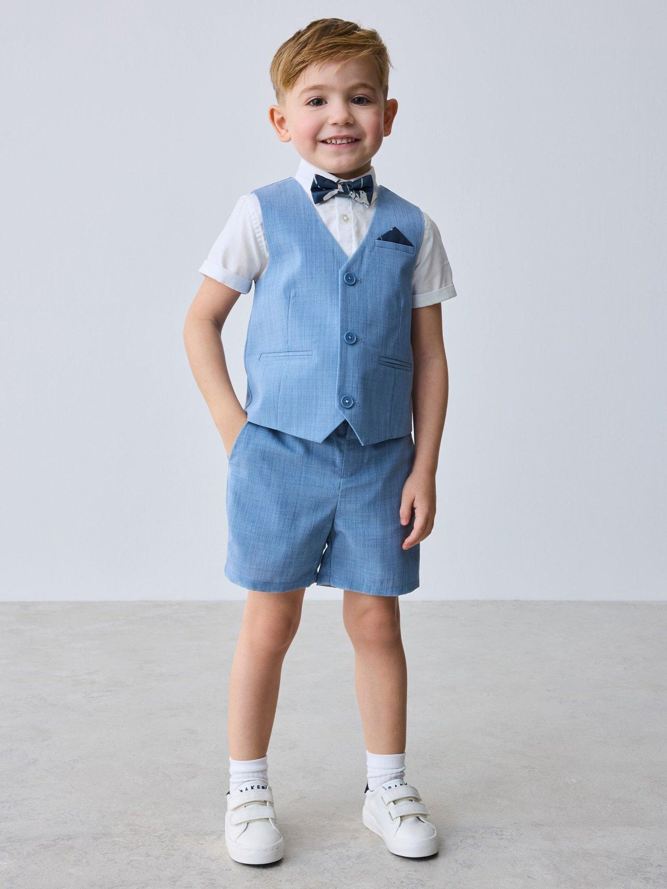 ted-baker-boys-short-sleeved-waistcoat-set-bluefront