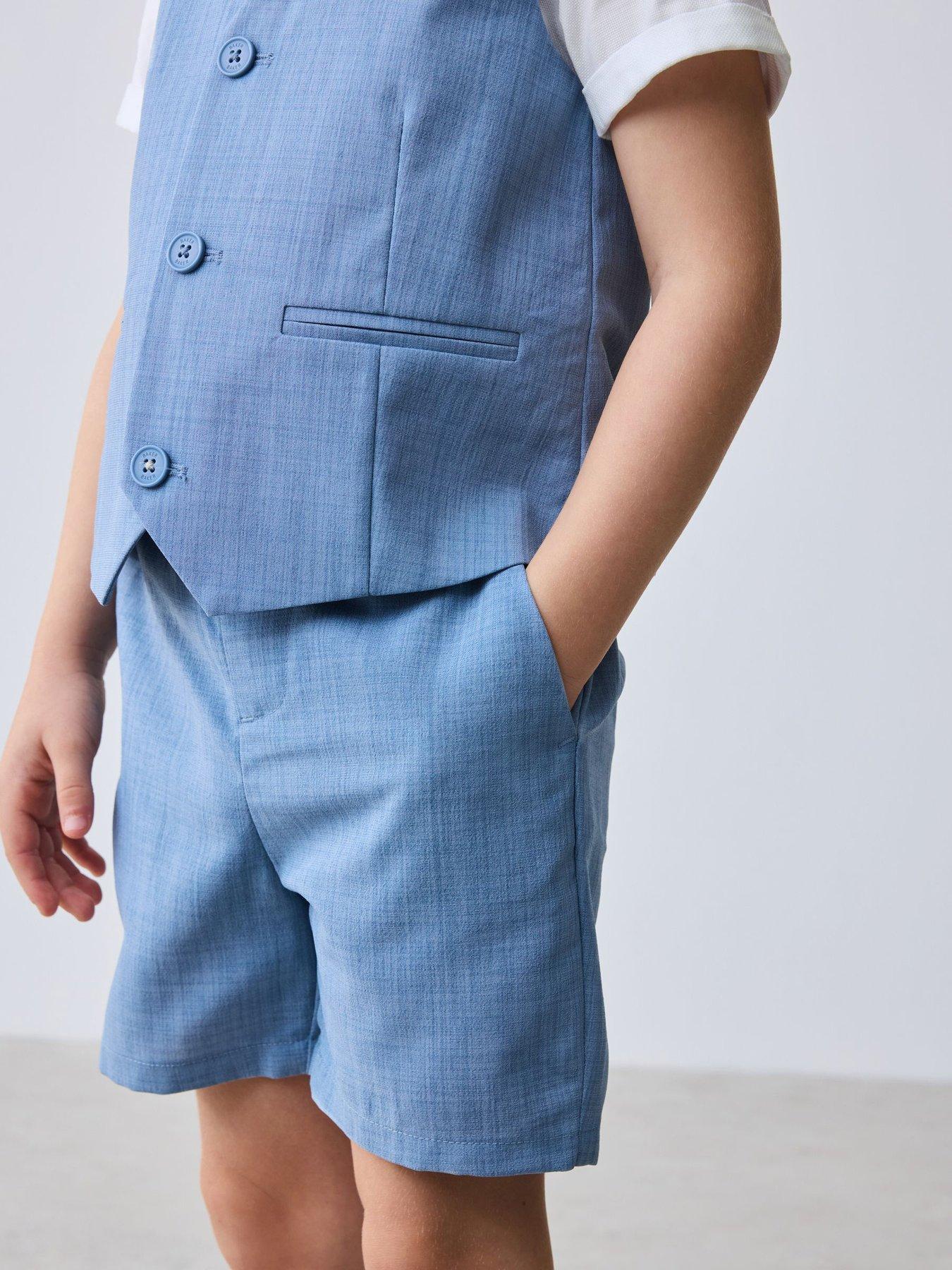 ted-baker-boys-short-sleeved-waistcoat-set-blueoutfit