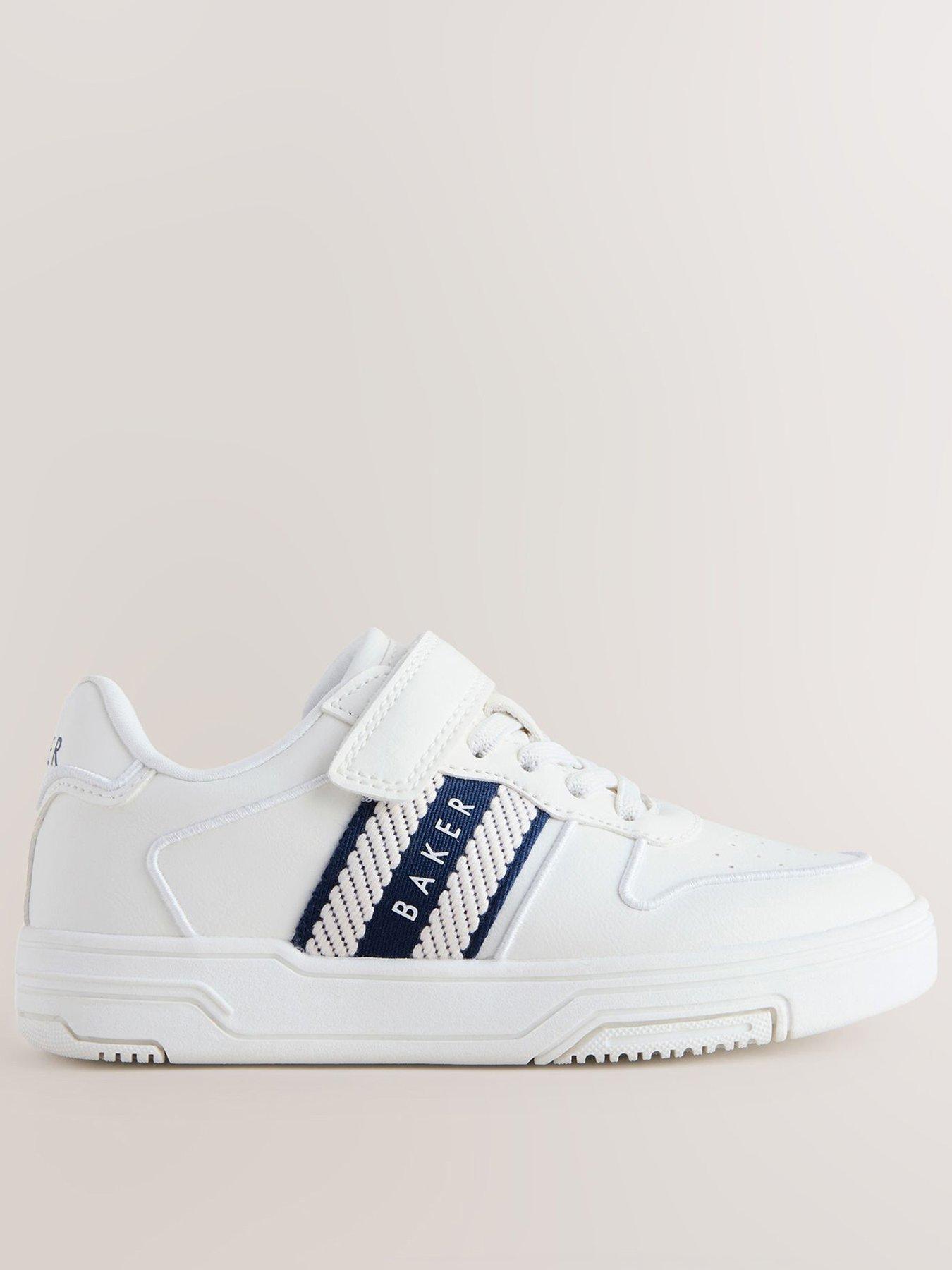 ted-baker-older-boys-logo-tape-trainers-whitefront