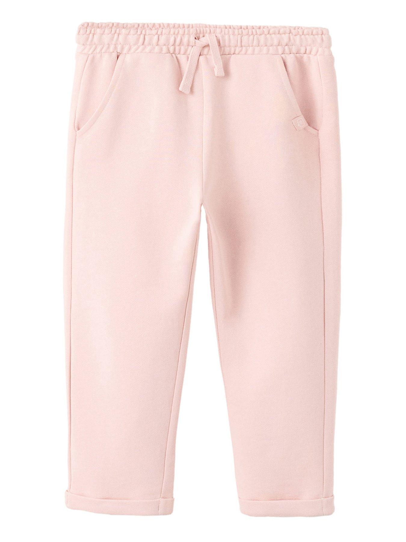 Mango Younger Girls Straight Leg Joggers - Pink