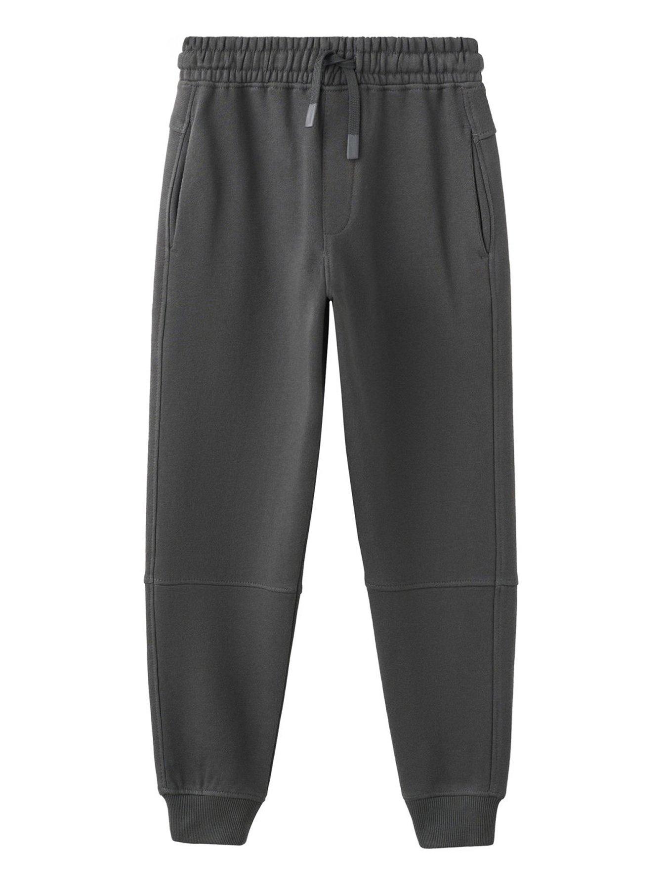 Image 1 of 4 of Mango Boys Cuffed Joggers - Dark Grey