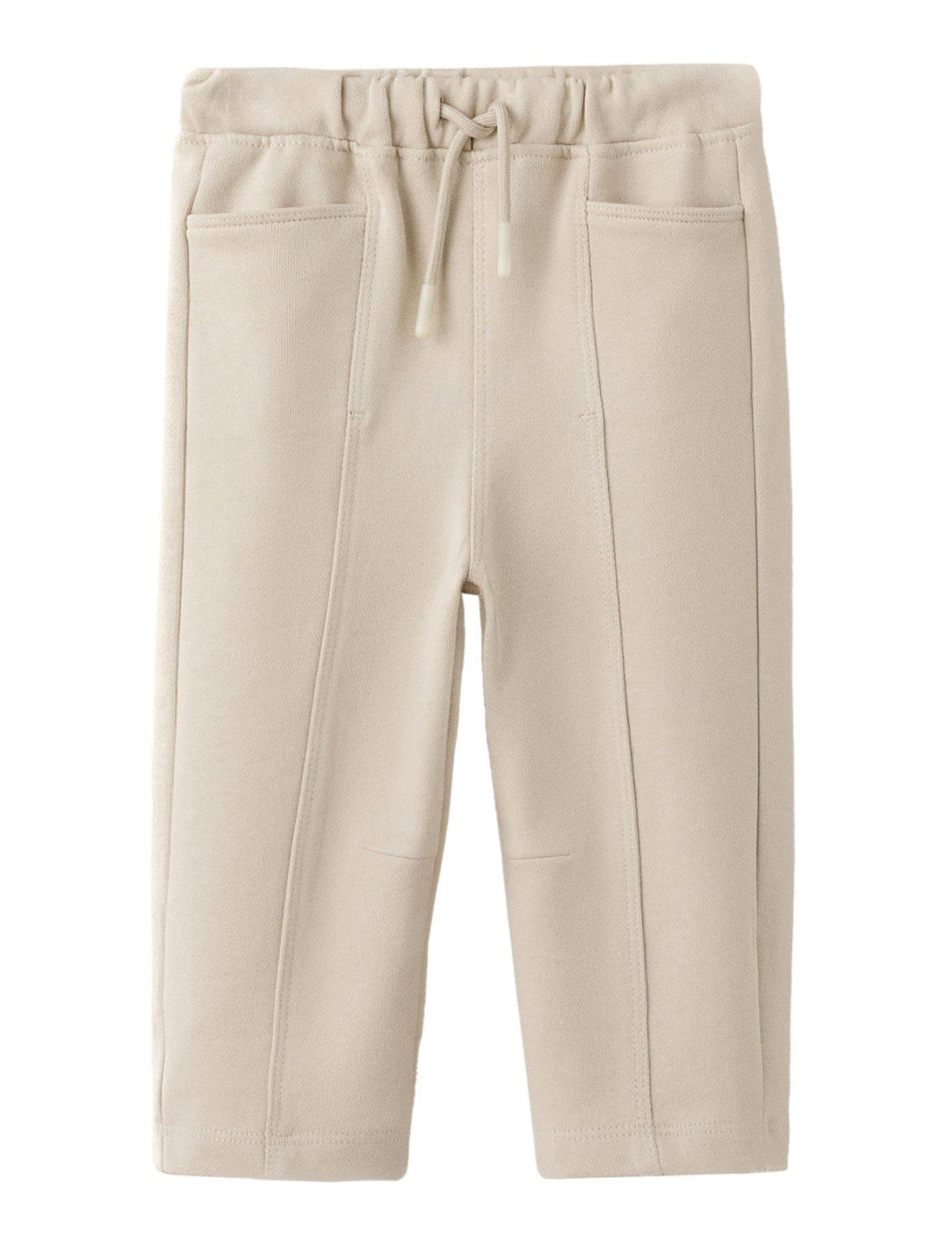 Mango Younger Boys Straight Leg Joggers - Beige