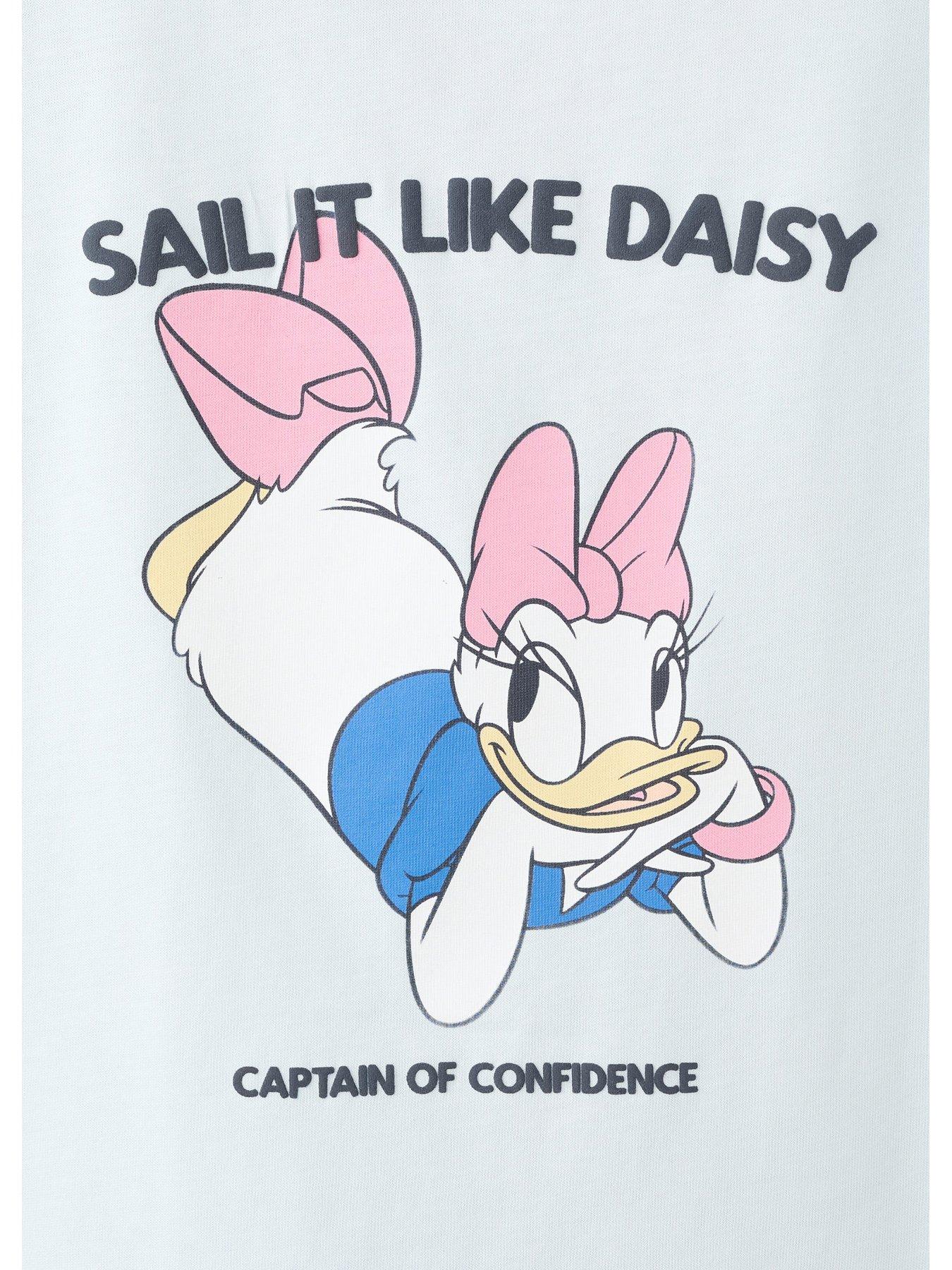 Image 3 of 4 of Mango Girls Daisy Duck Short Sleeve T-Shirt - Light Blue