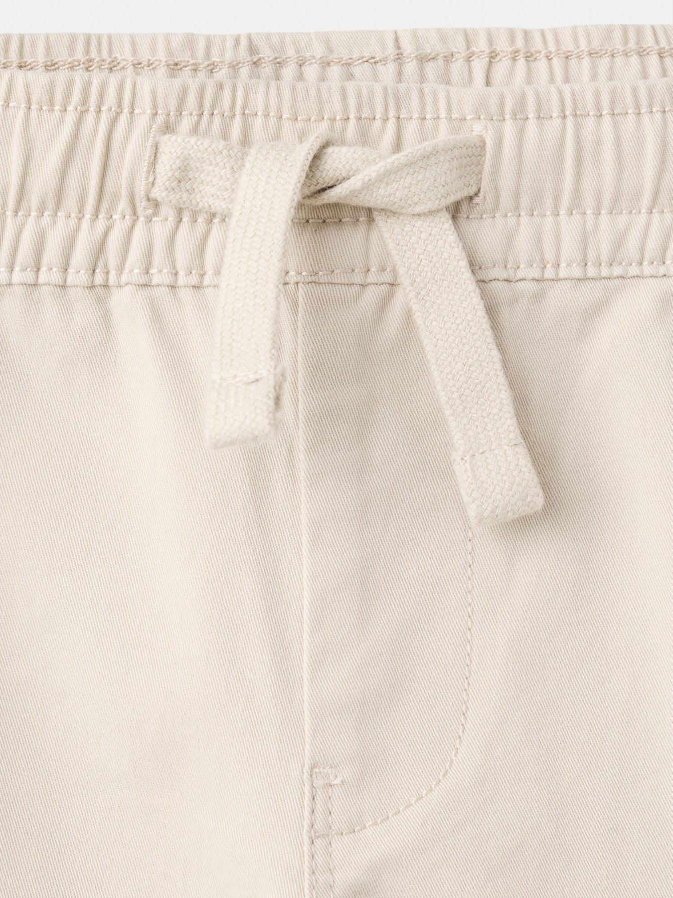 Image 3 of 4 of Mango Younger Boys Combat Cuffed Trousers - Light Beige