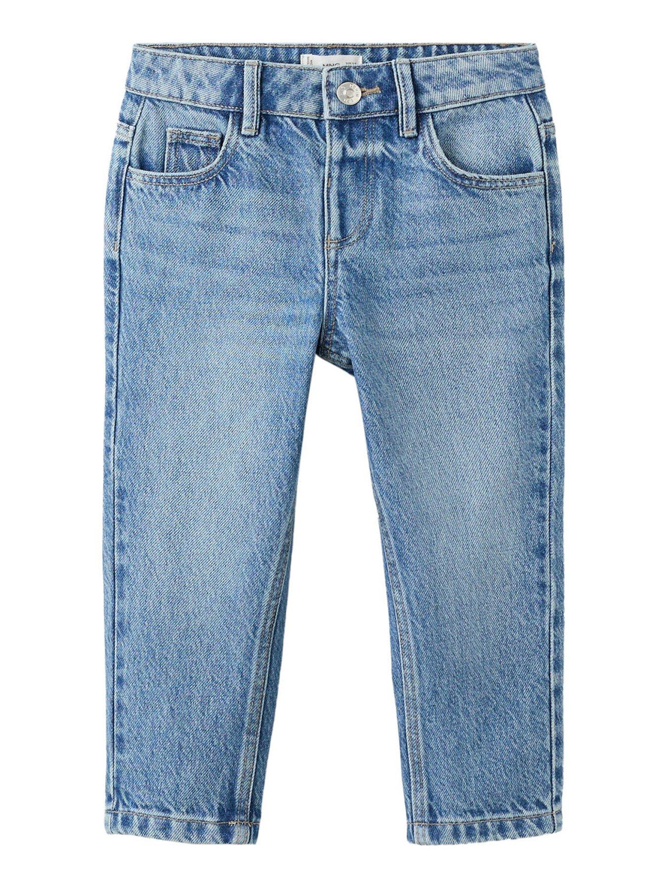 Mango Younger Boys Mid Wash Skinny Jeans - Blue