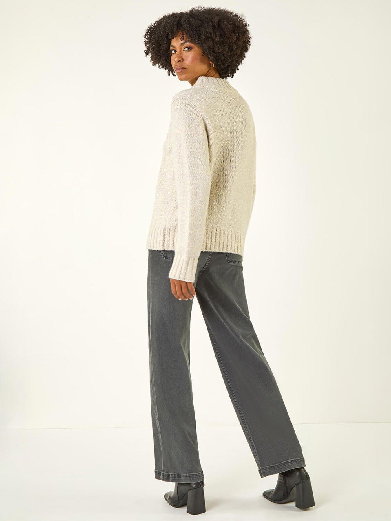 roman-sequin-zip-knit-cardigan-light-greystillFront