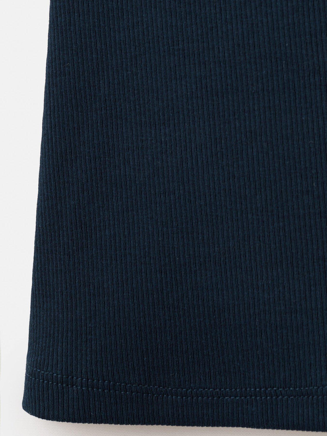 Image 3 of 4 of Mango Girls Ribbed Kickflare Legging - Navy